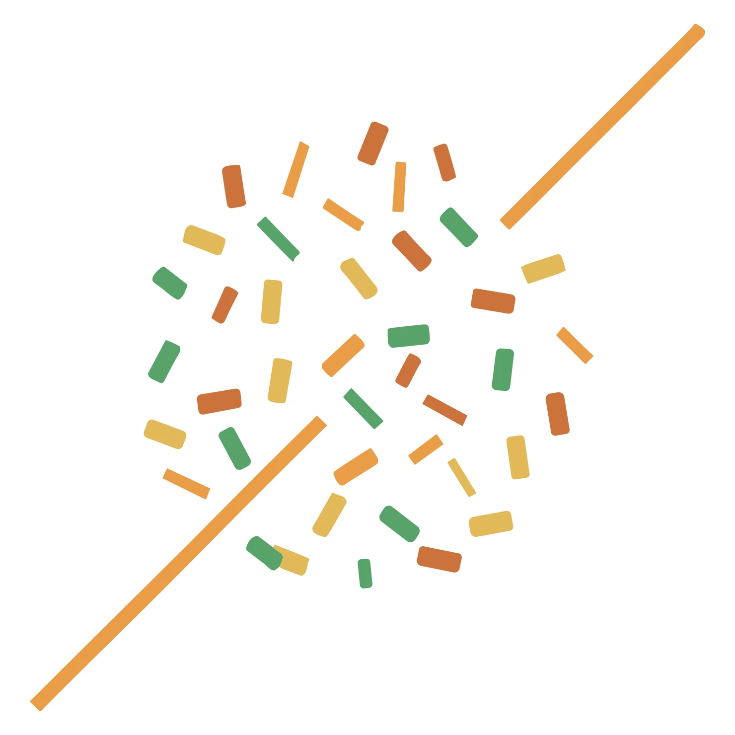 Confetti customizable clip art set design #37259