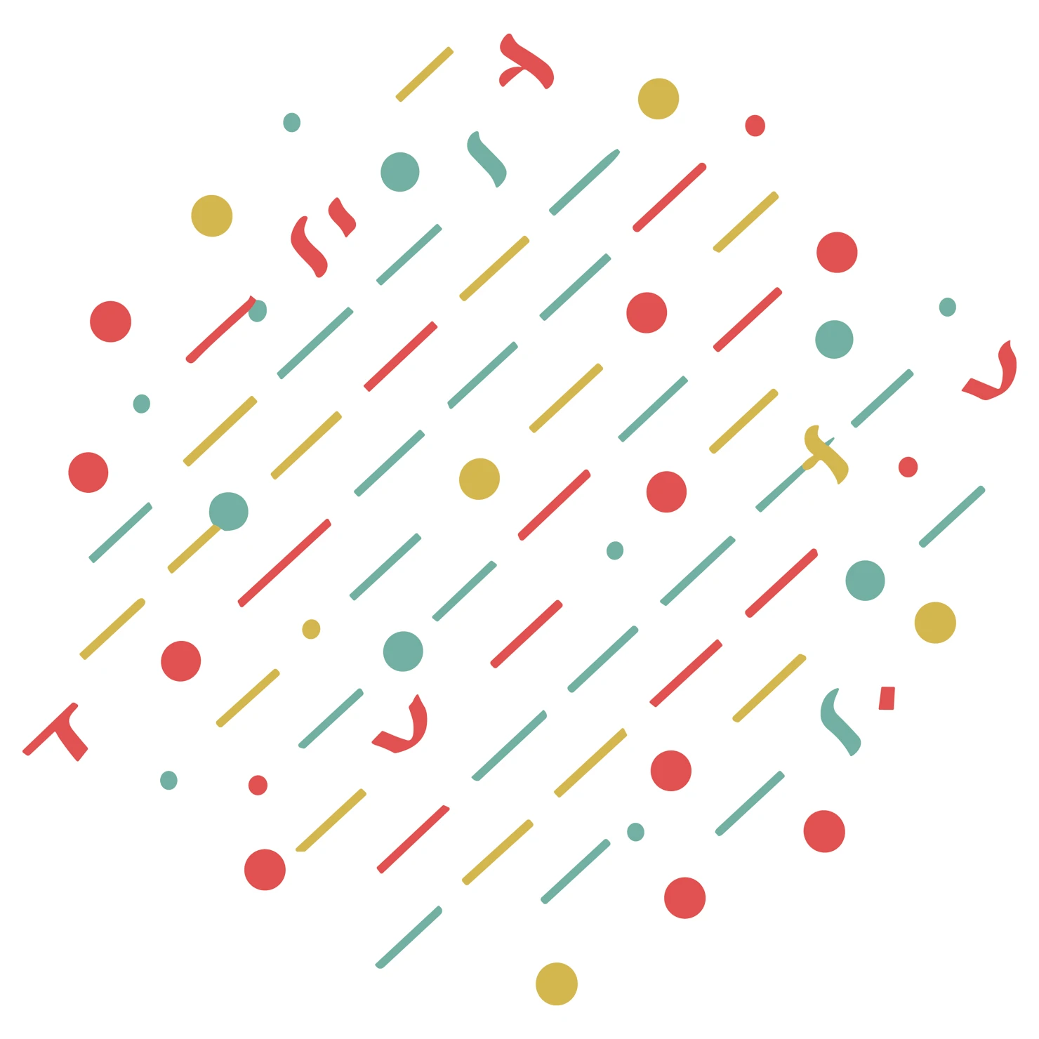 Confetti customizable clip art set design #37266