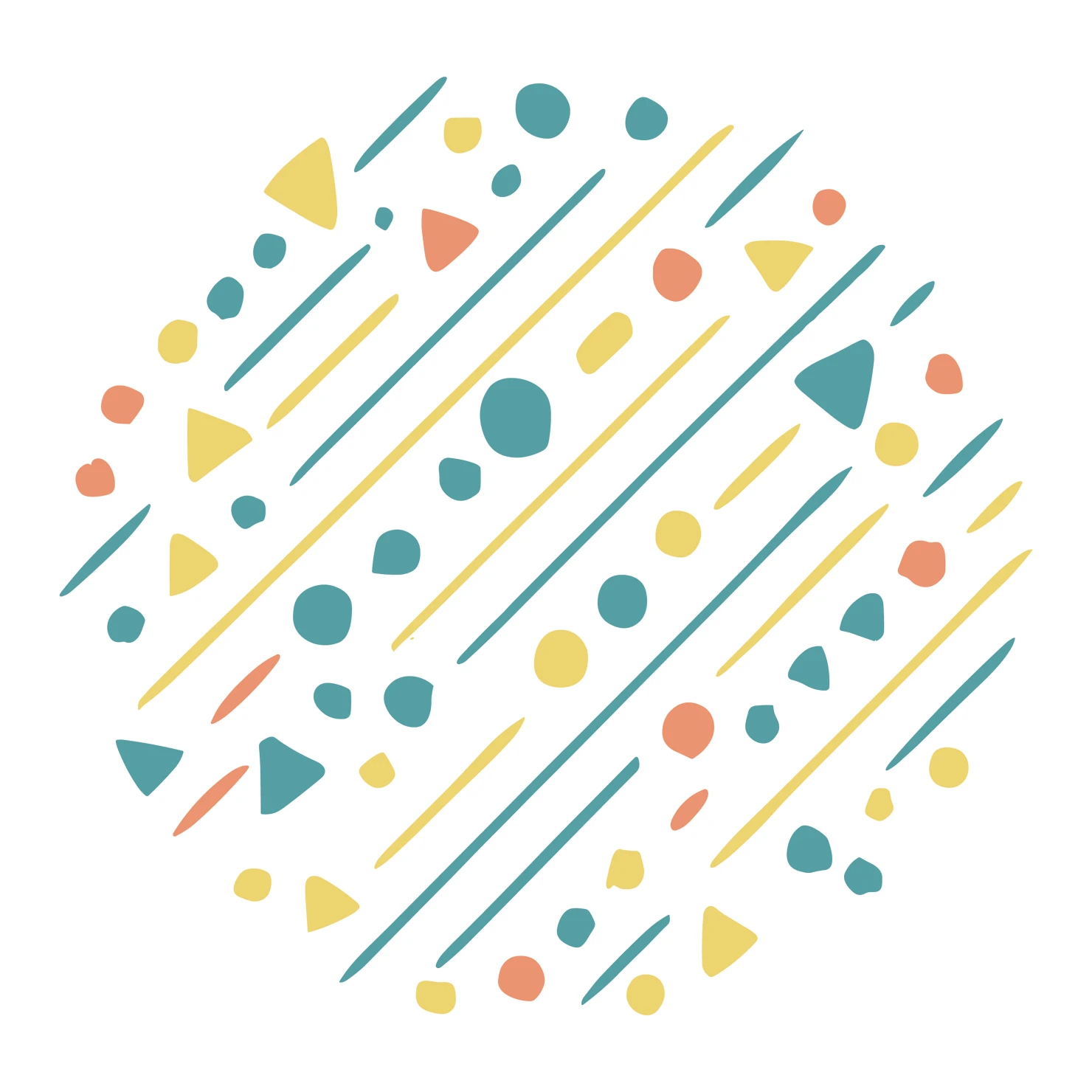 Confetti customizable clip art set design #37279