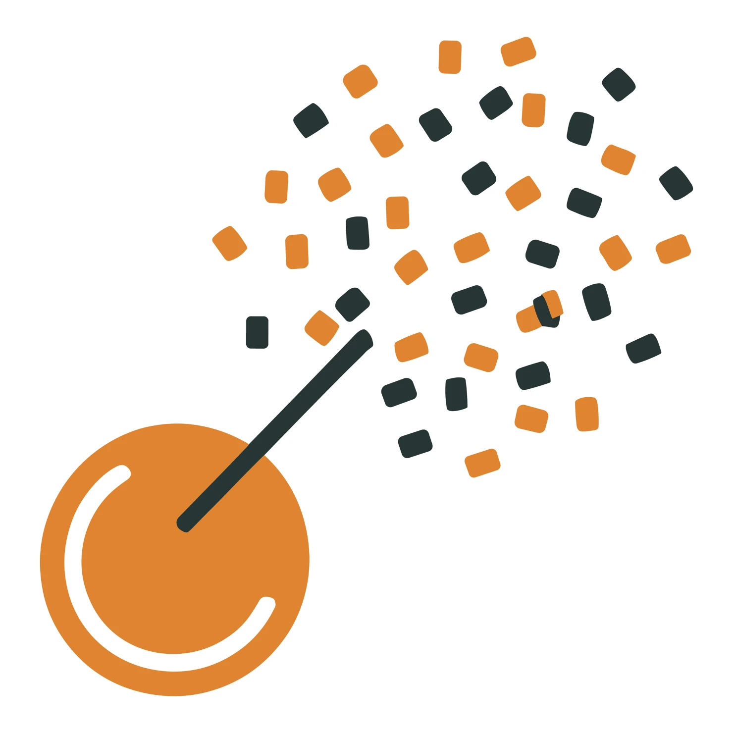Confetti customizable clip art set design #37300