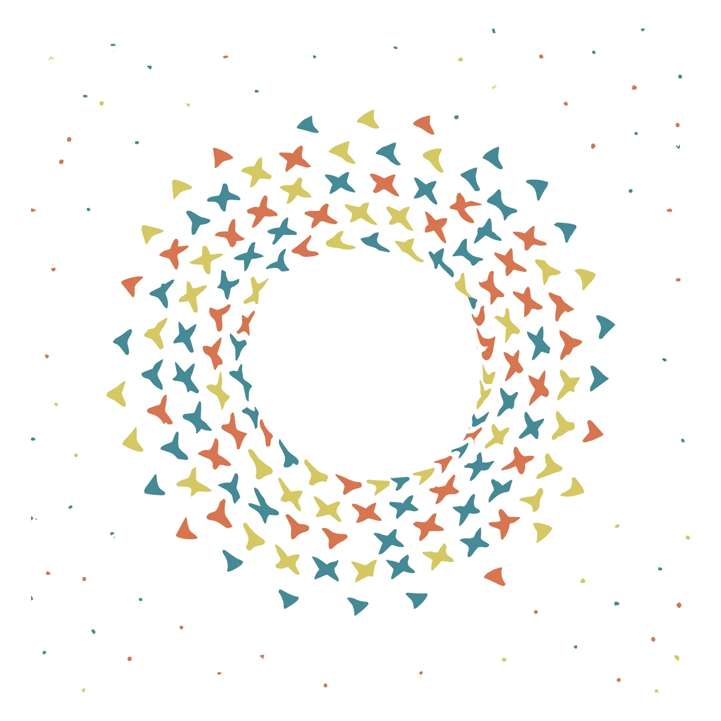 Confetti customizable clip art set design #37304
