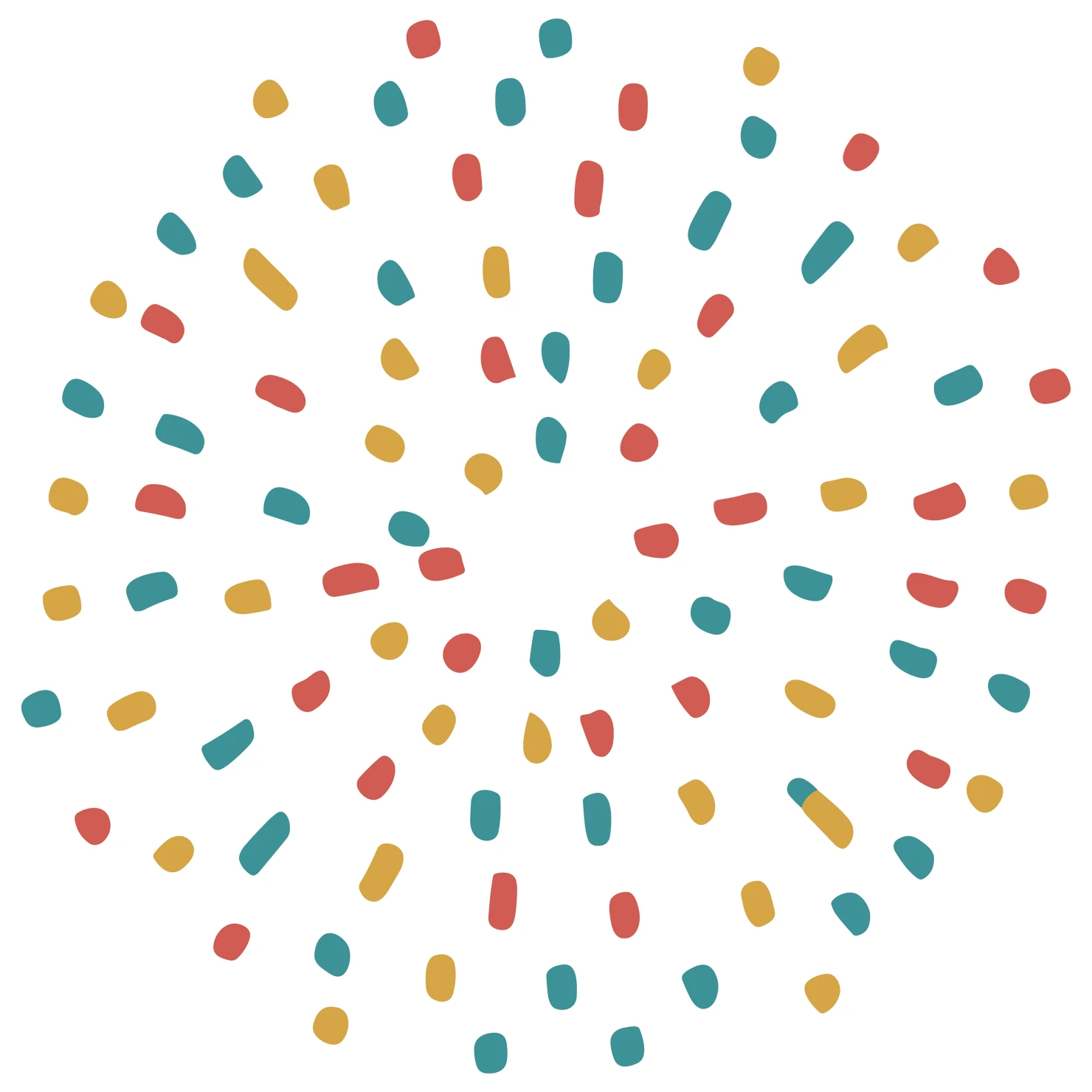 Confetti customizable clip art set design #37311