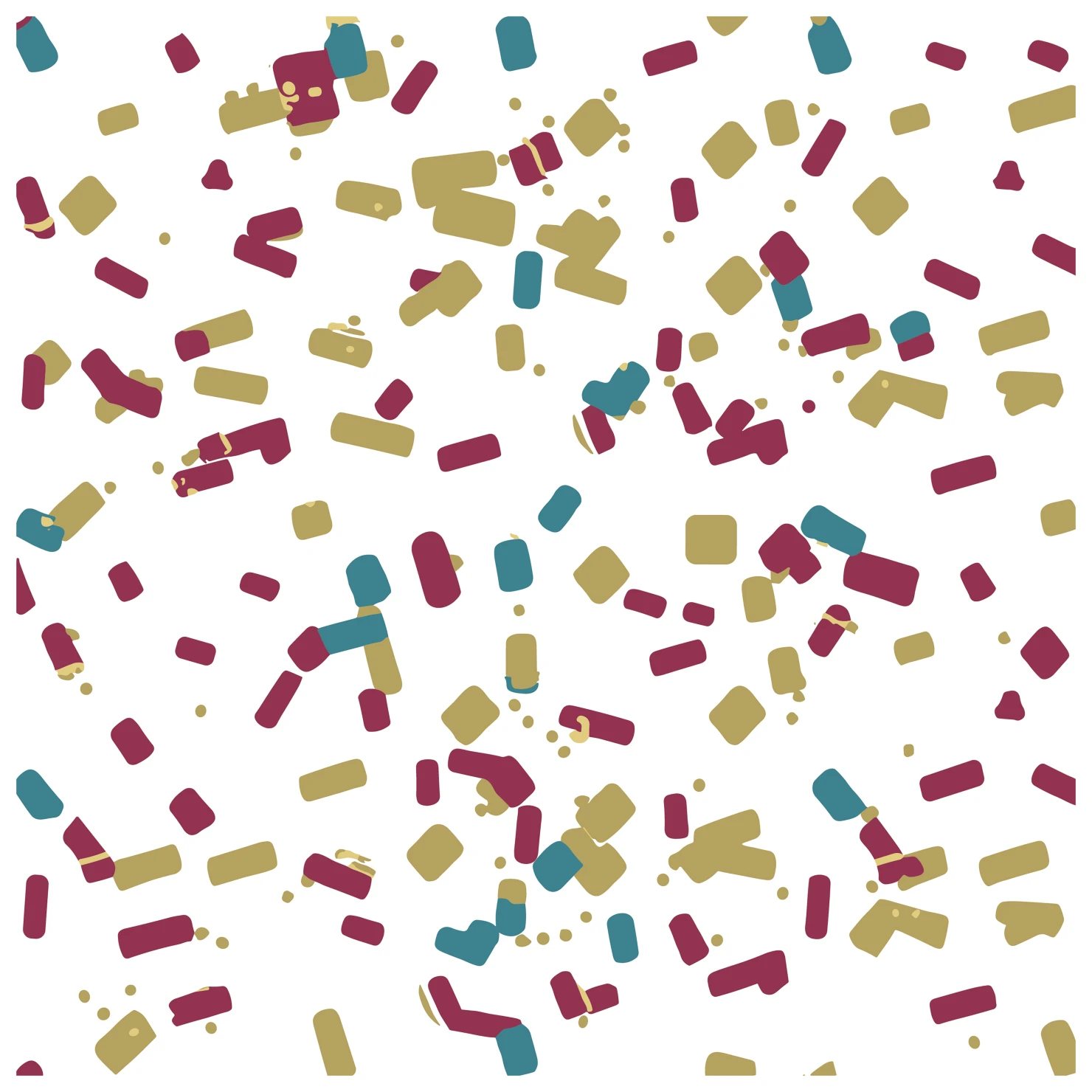 Confetti customizable clip art set design #37318