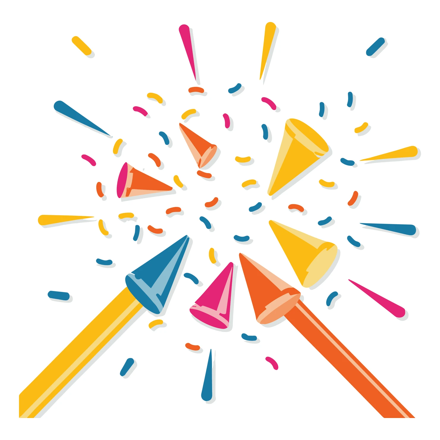 Confetti customizable clip art set design #37320