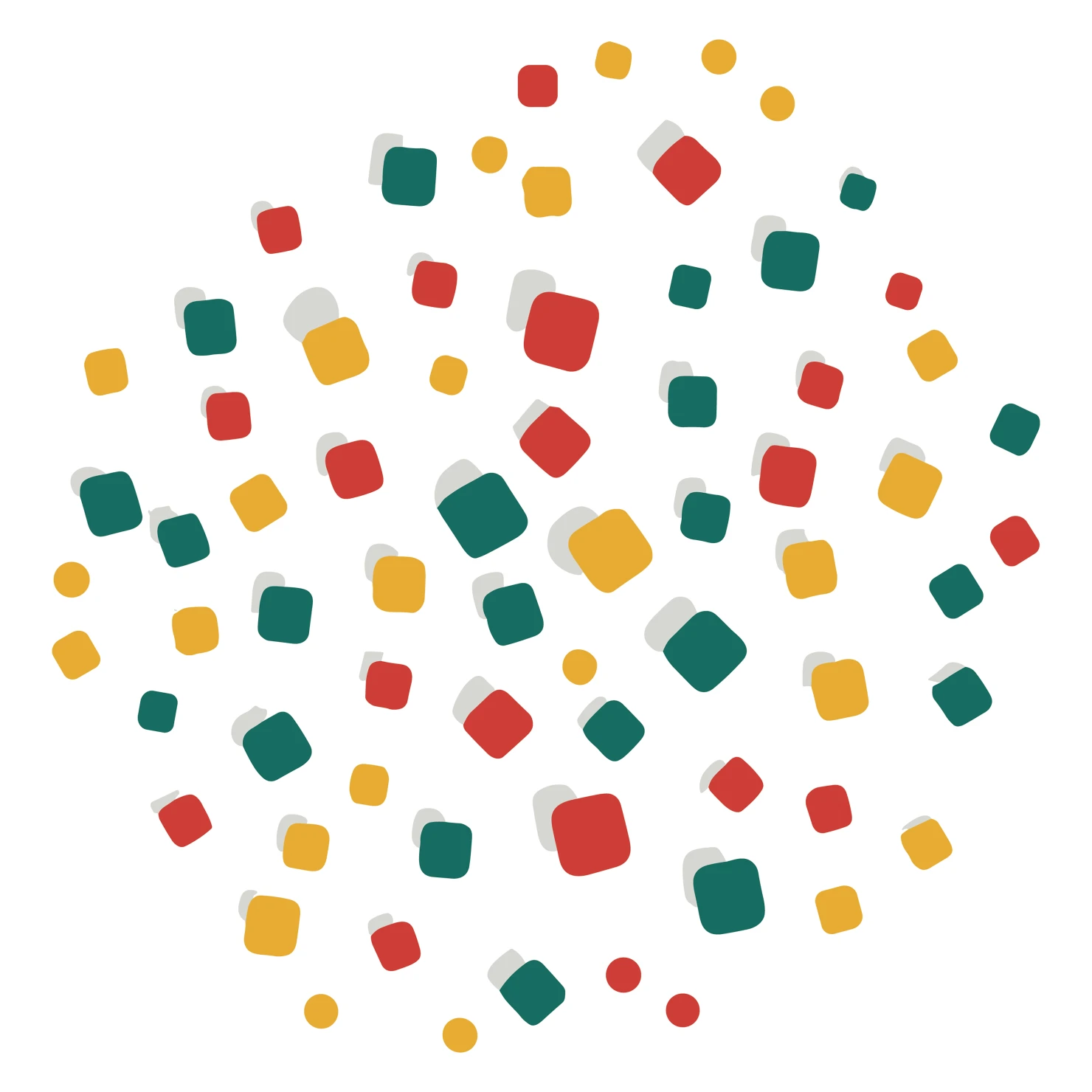 Confetti customizable clip art set design #37321