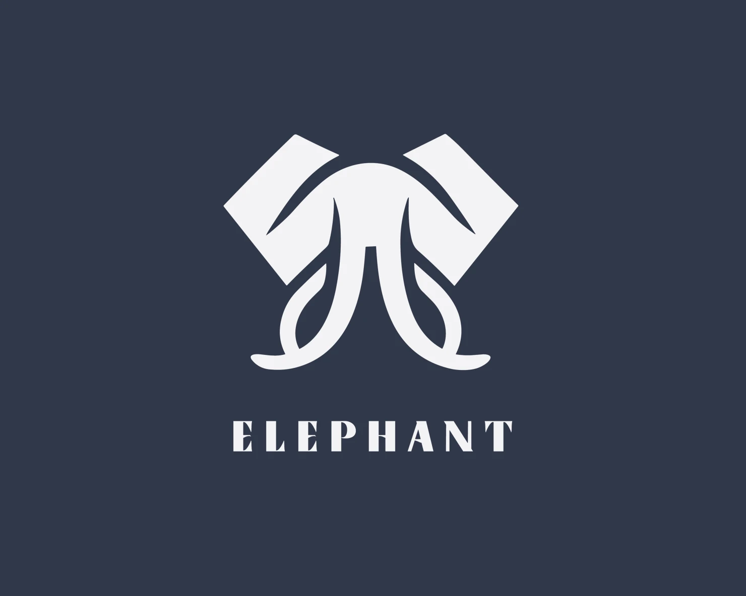 Elephant customizable logo set design #37323