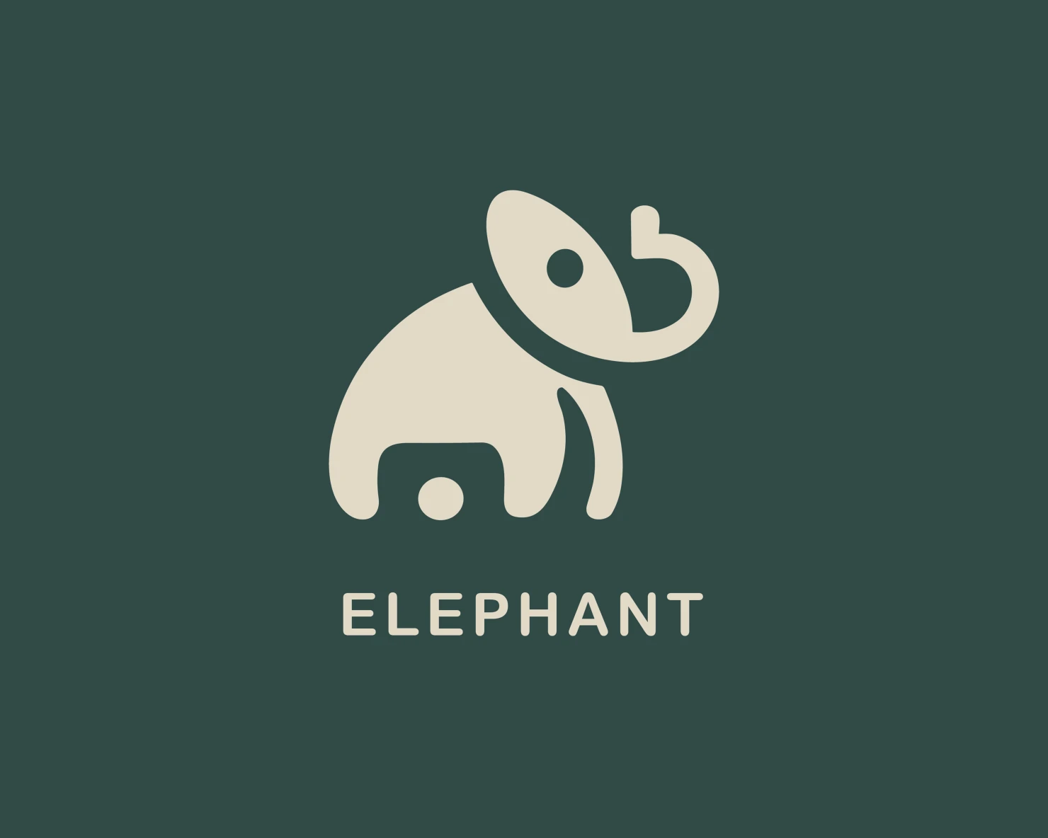 Elephant customizable logo set design #37325