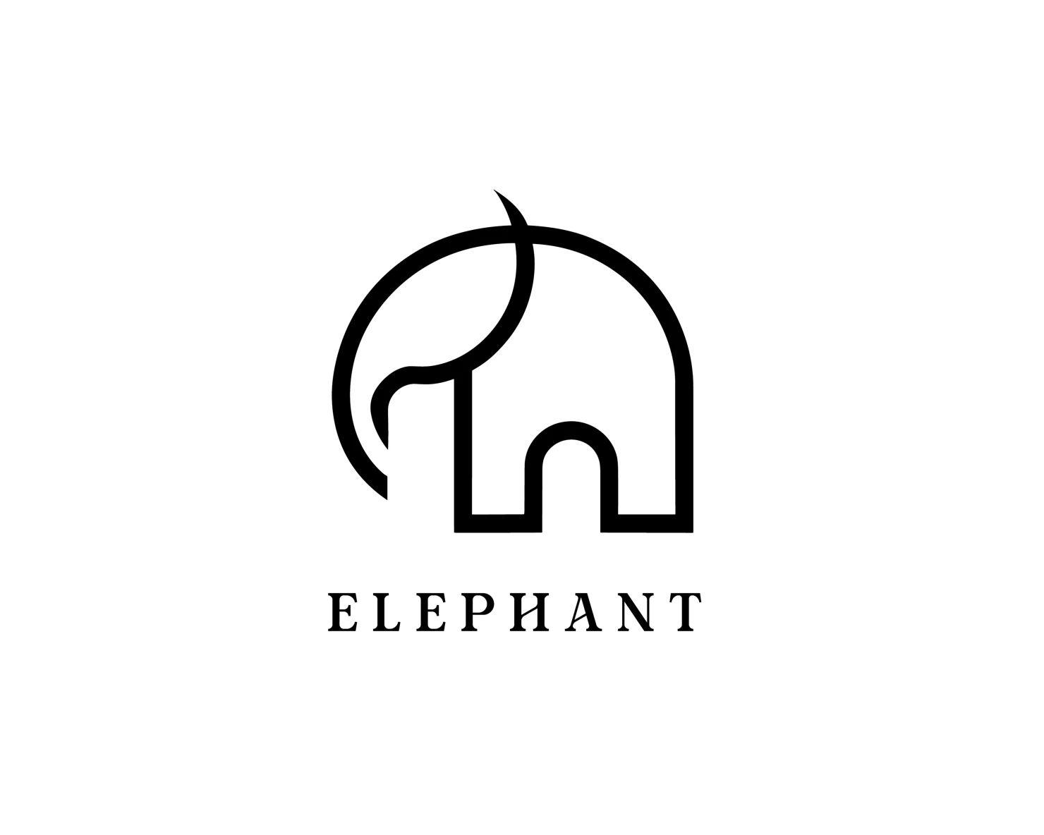 Elephant customizable logo set design #37329
