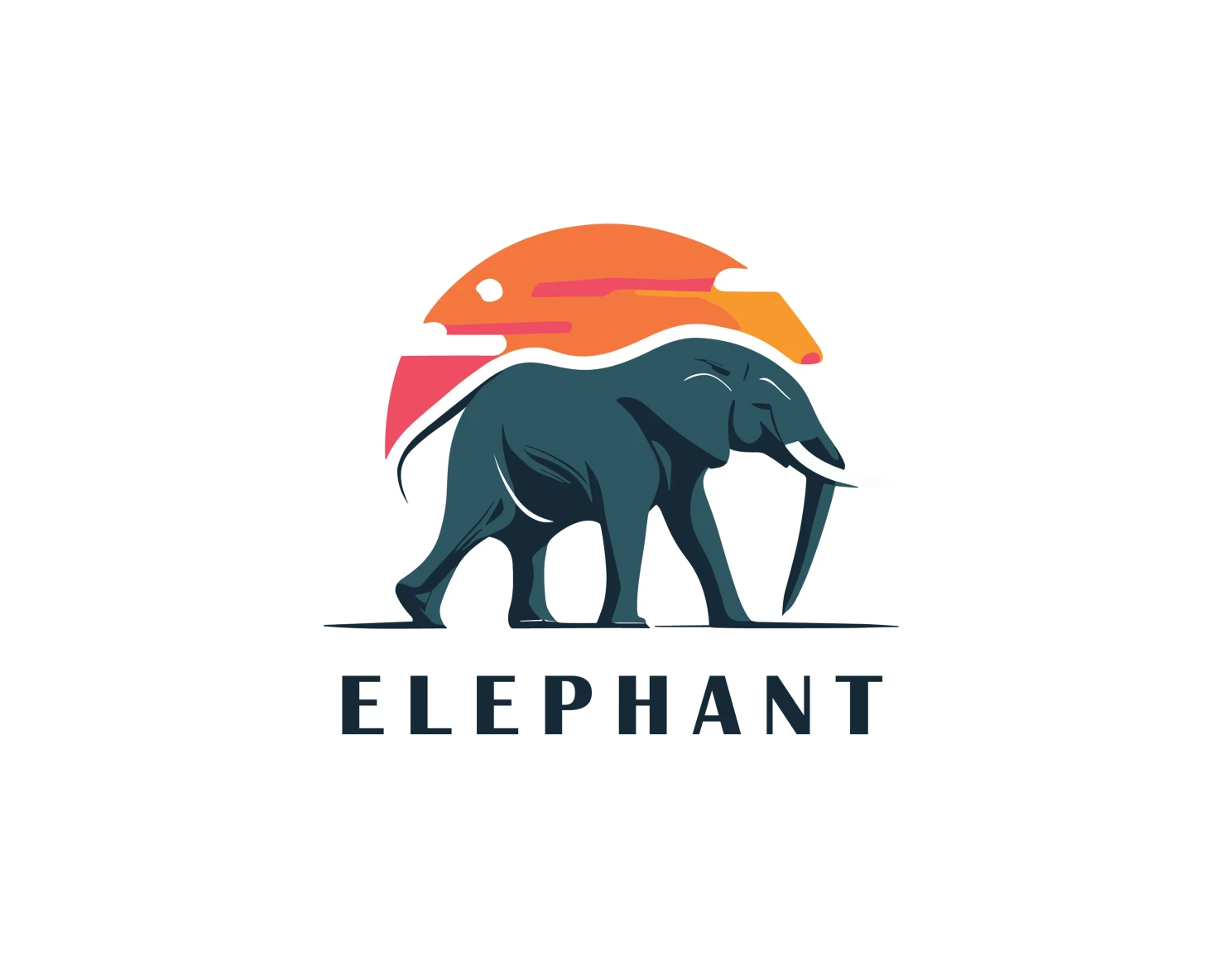 Elephant customizable logo set design #37330
