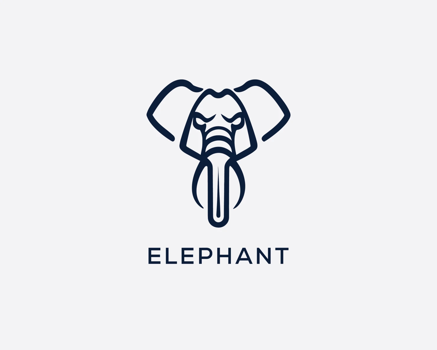 Elephant customizable logo set design #37331