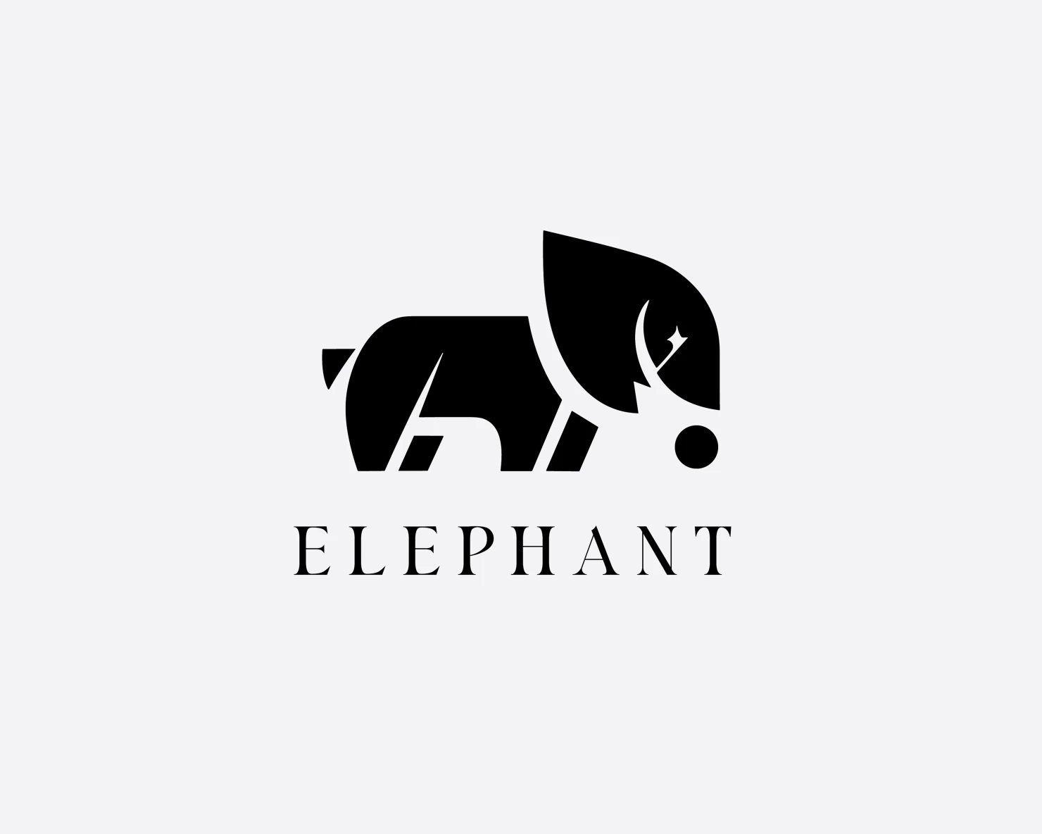 Elephant customizable logo set design #37332
