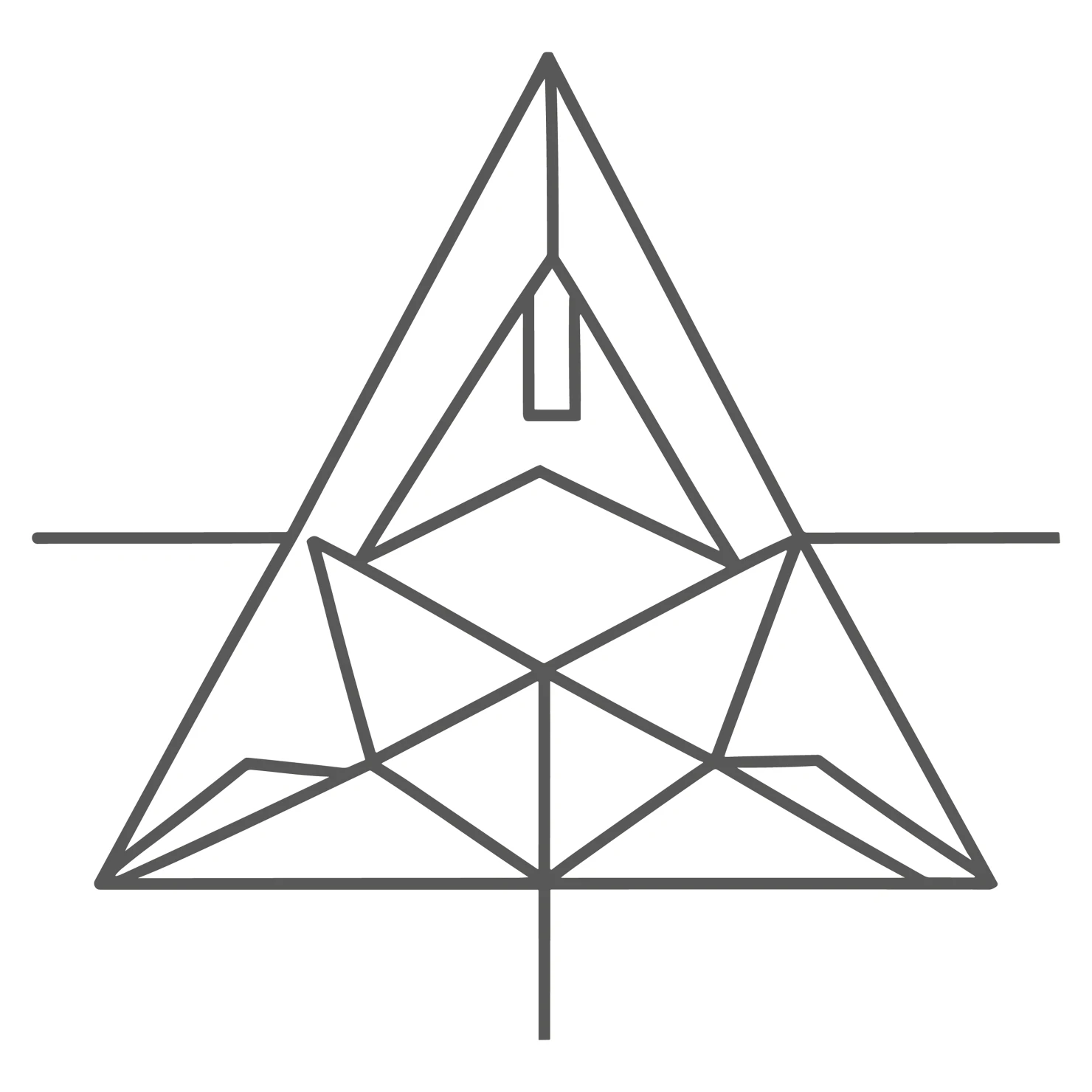 Geometric triangle customizable clip art set design #37341