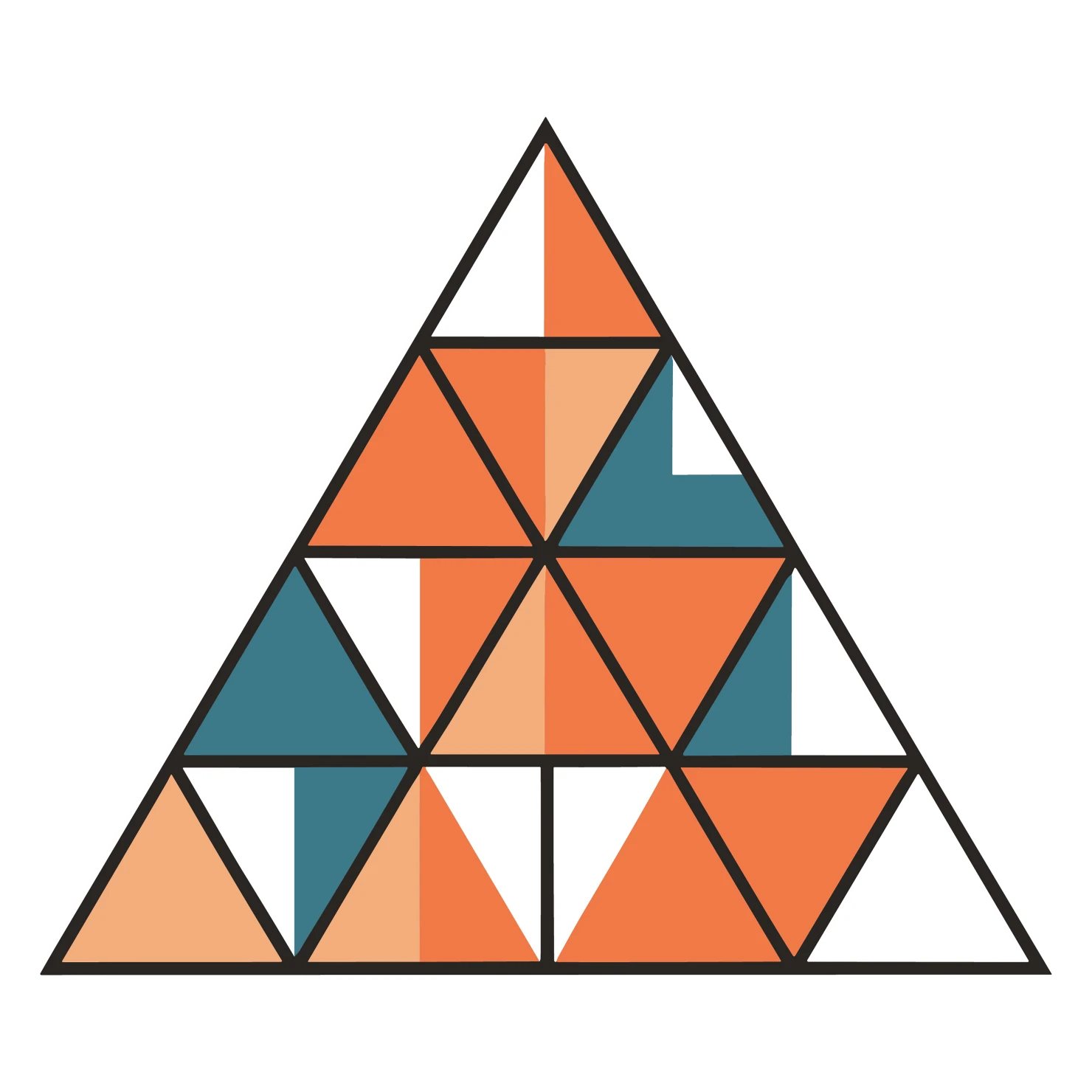Geometric triangle customizable clip art set design #37345
