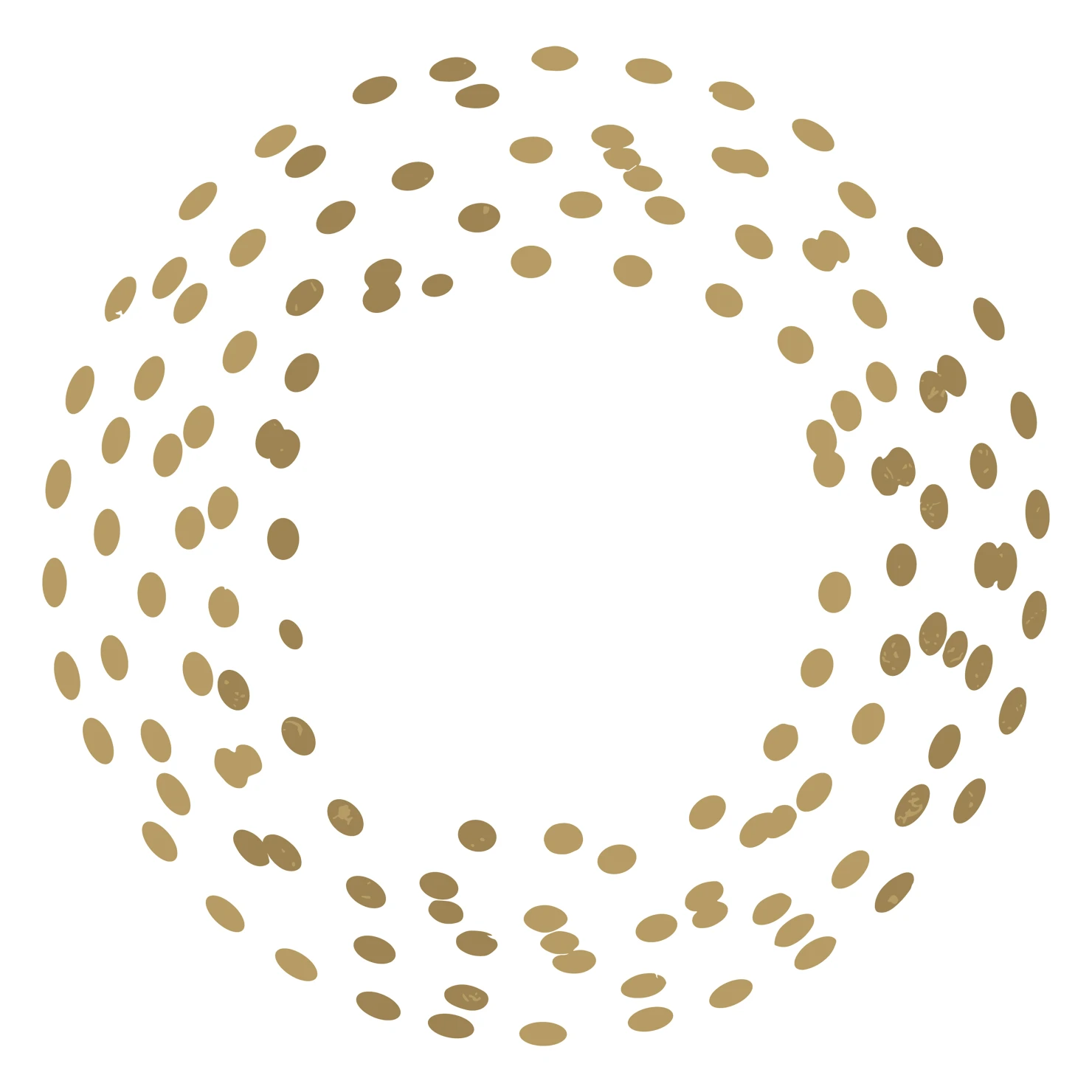 Golden confetti customizable clip art set design #37357