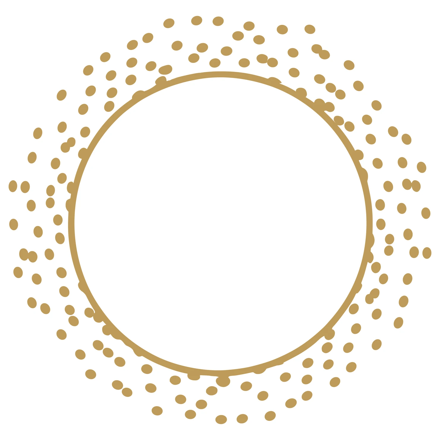 Golden confetti customizable clip art set design #37358