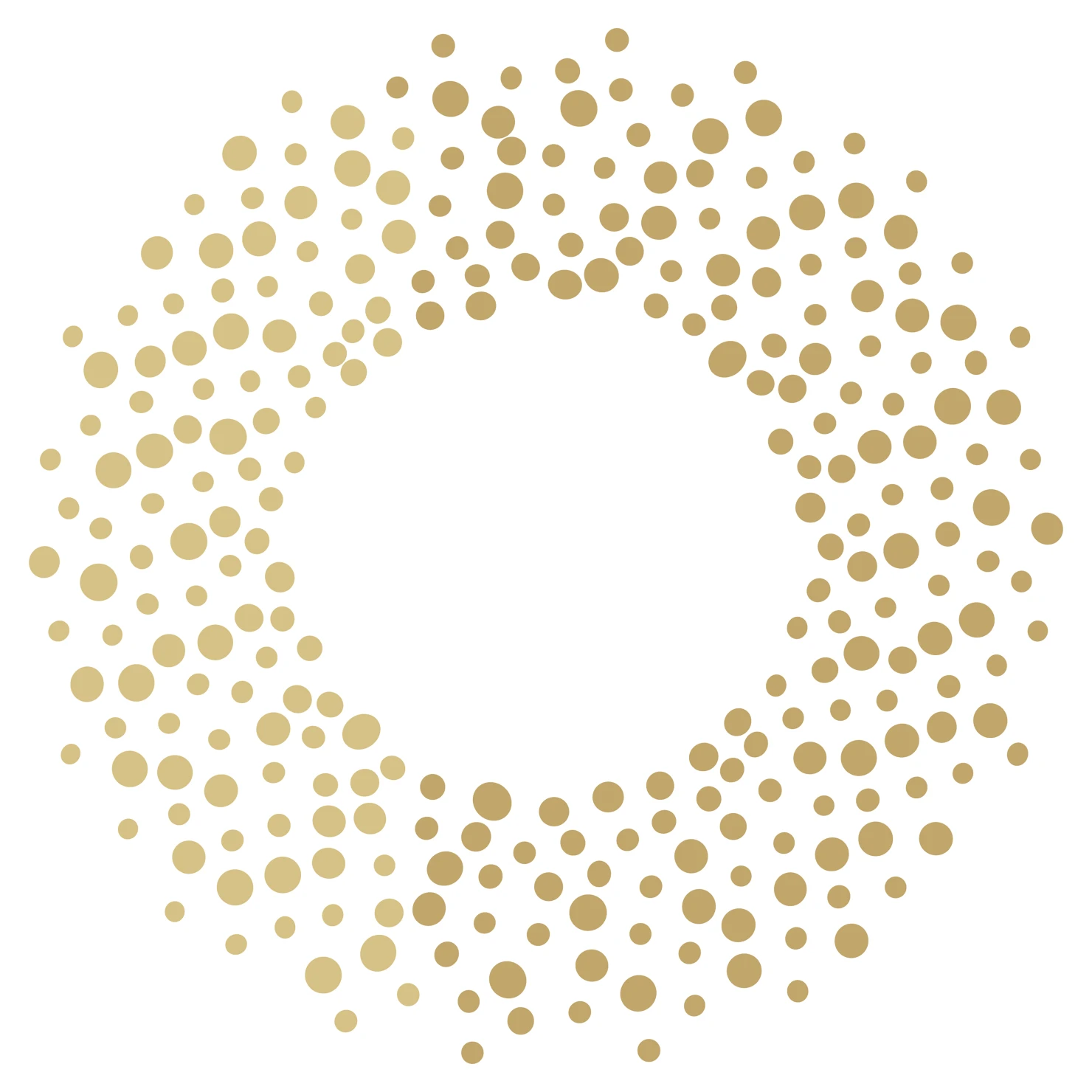 Golden confetti customizable clip art set design #37362