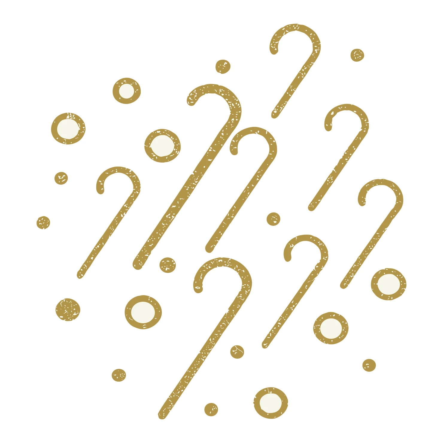 Golden confetti customizable clip art set design #37363