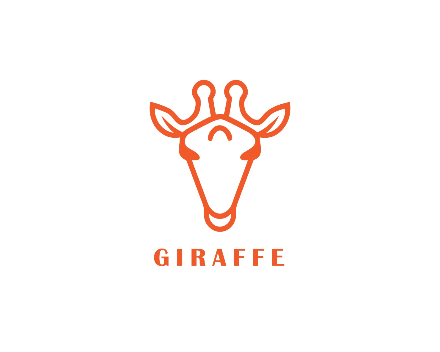 Giraffe customizable logo set design #37366