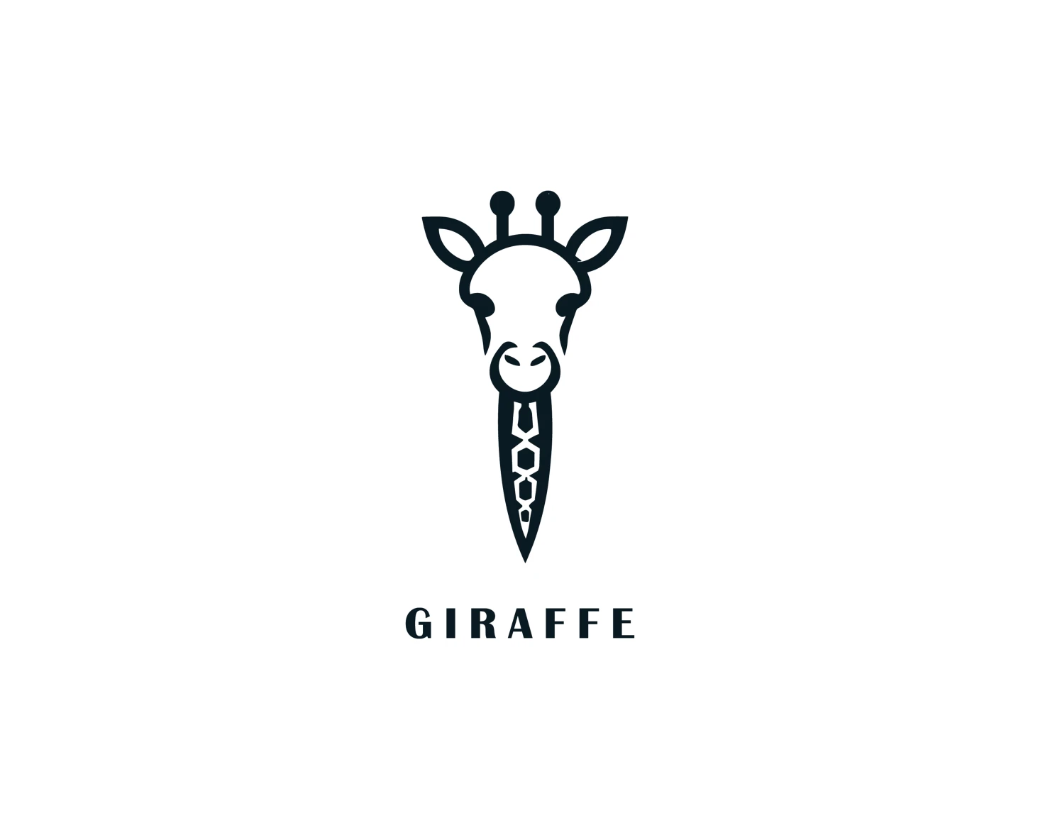 Giraffe customizable logo set design #37368