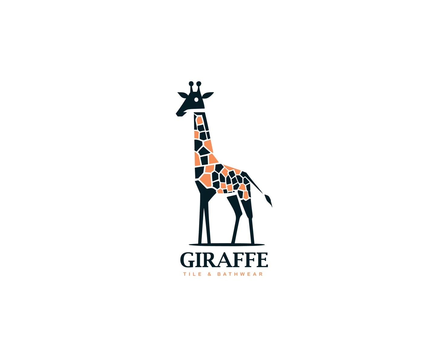 Giraffe customizable logo set design #37379