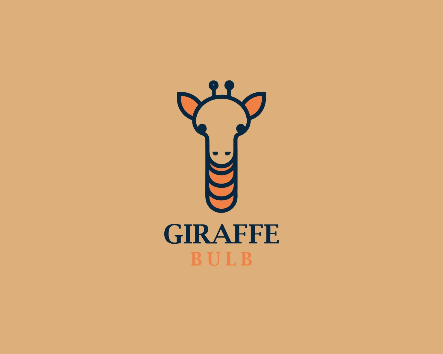 Giraffe customizable logo set design #37386
