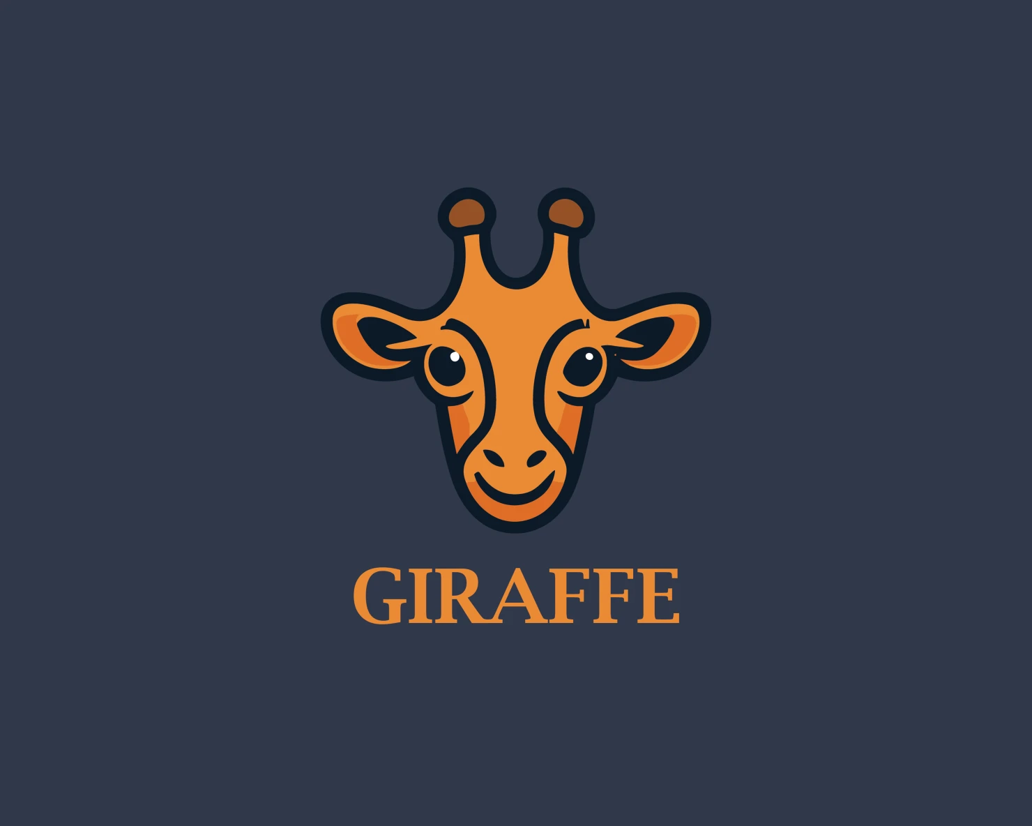 Giraffe customizable logo set design #37388