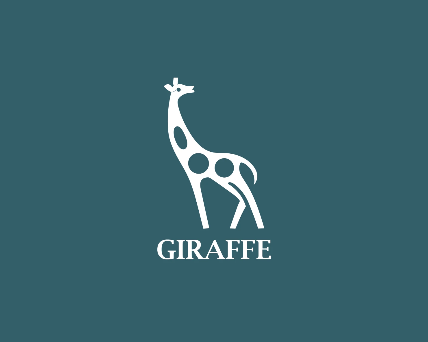 Giraffe customizable logo set design #37395