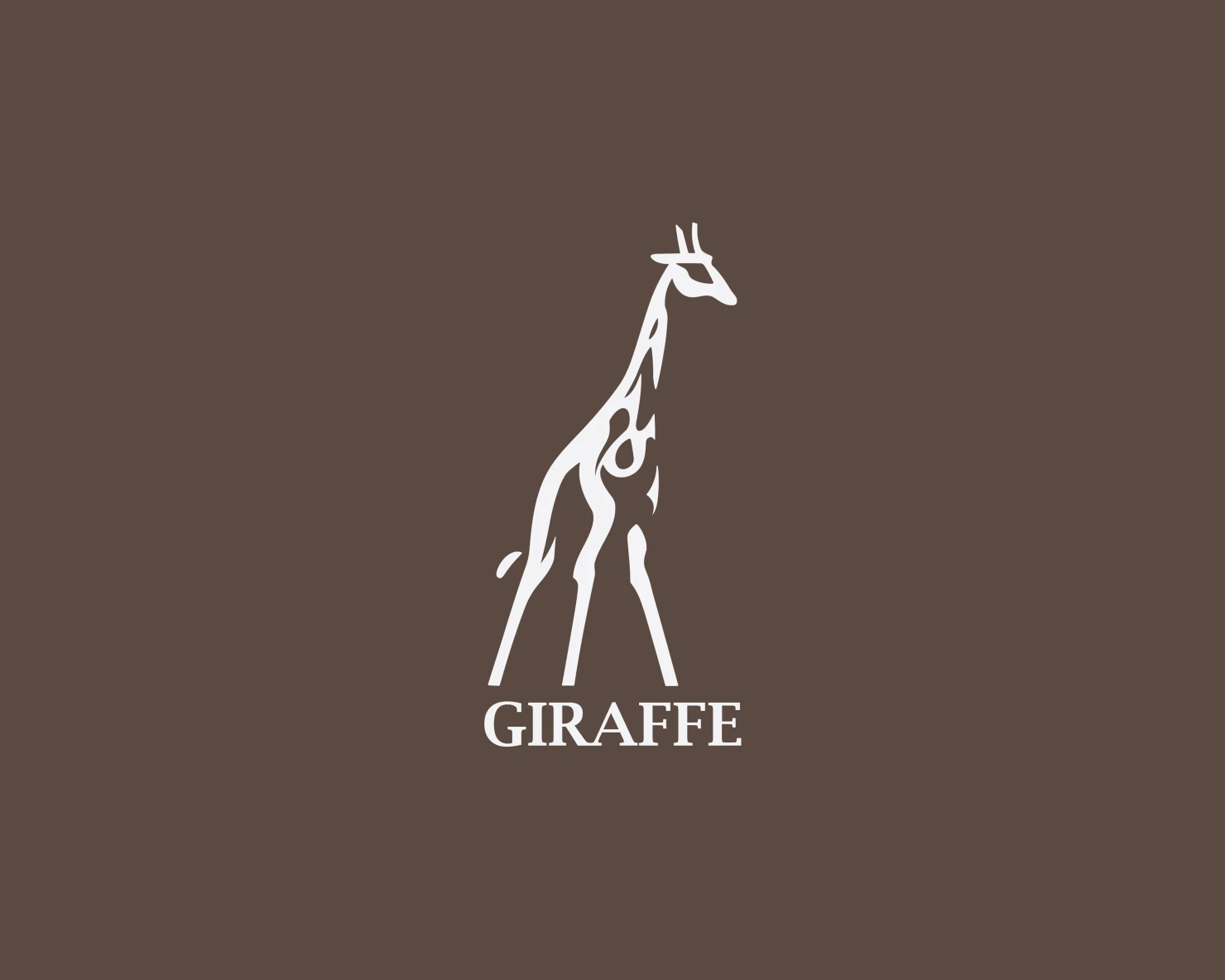 Giraffe customizable logo set design #37402