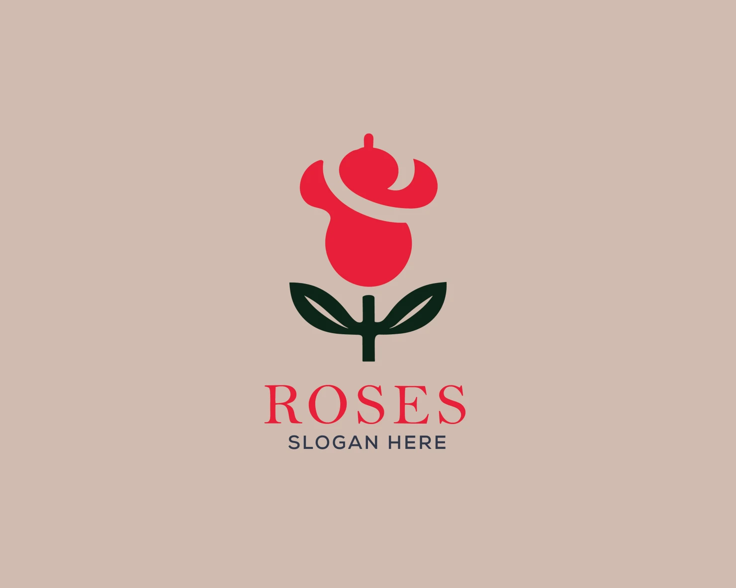 Rose customizable logo set design #37425