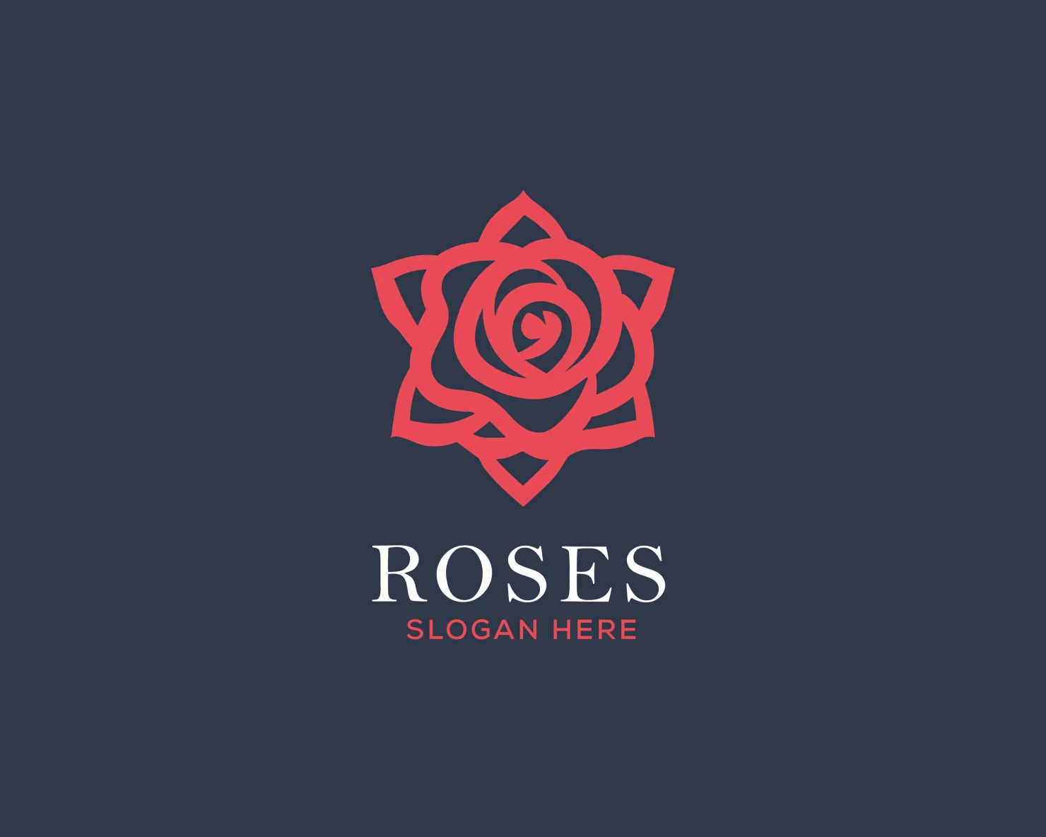Rose customizable logo set design #37426