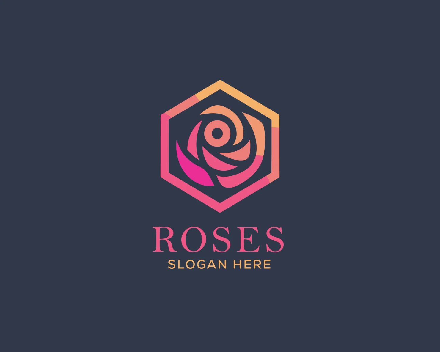 Rose customizable logo set design #37429