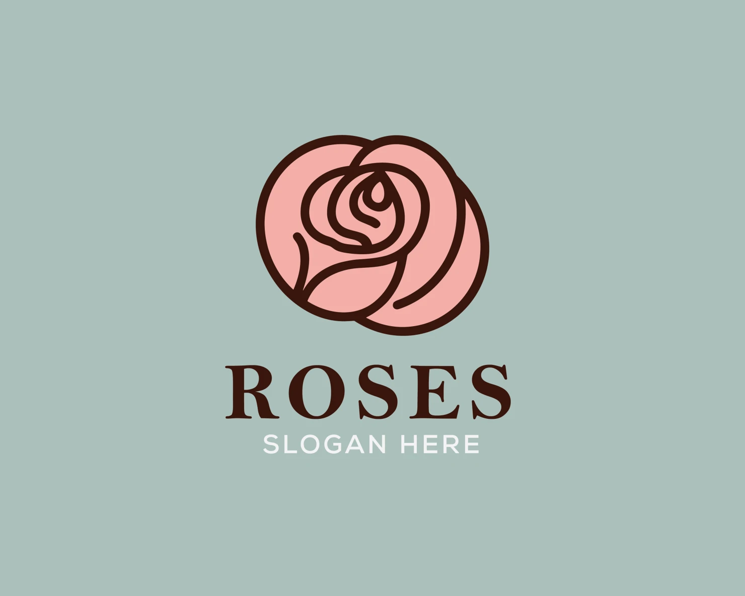 Rose customizable logo set design #37430