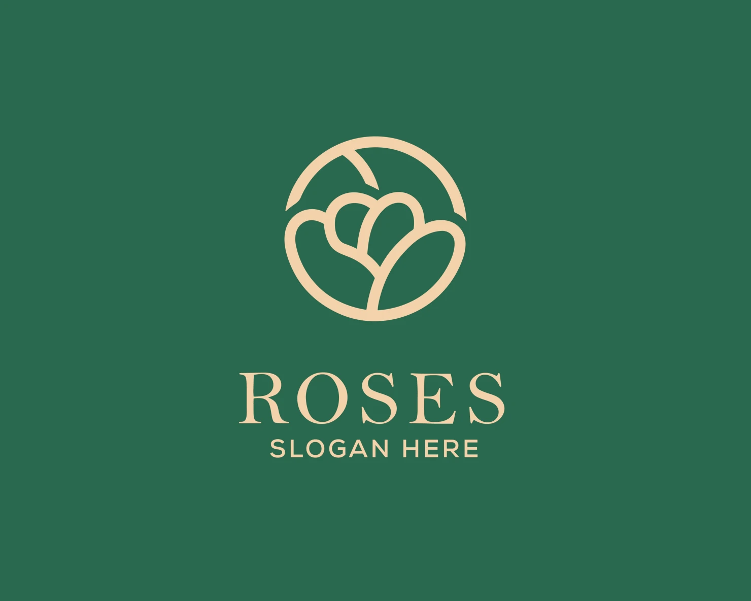Rose customizable logo set design #37431