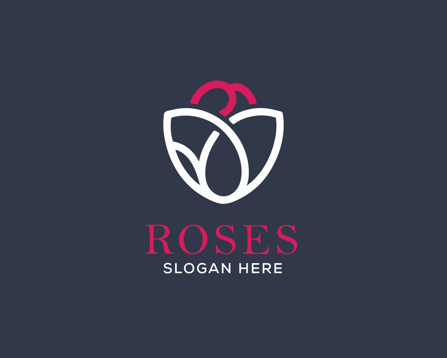 Rose customizable logo set design #37432