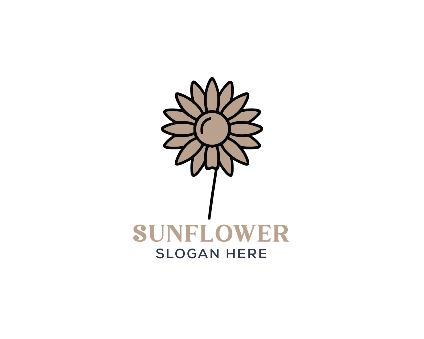 Sunflower customizable logo set design #37437