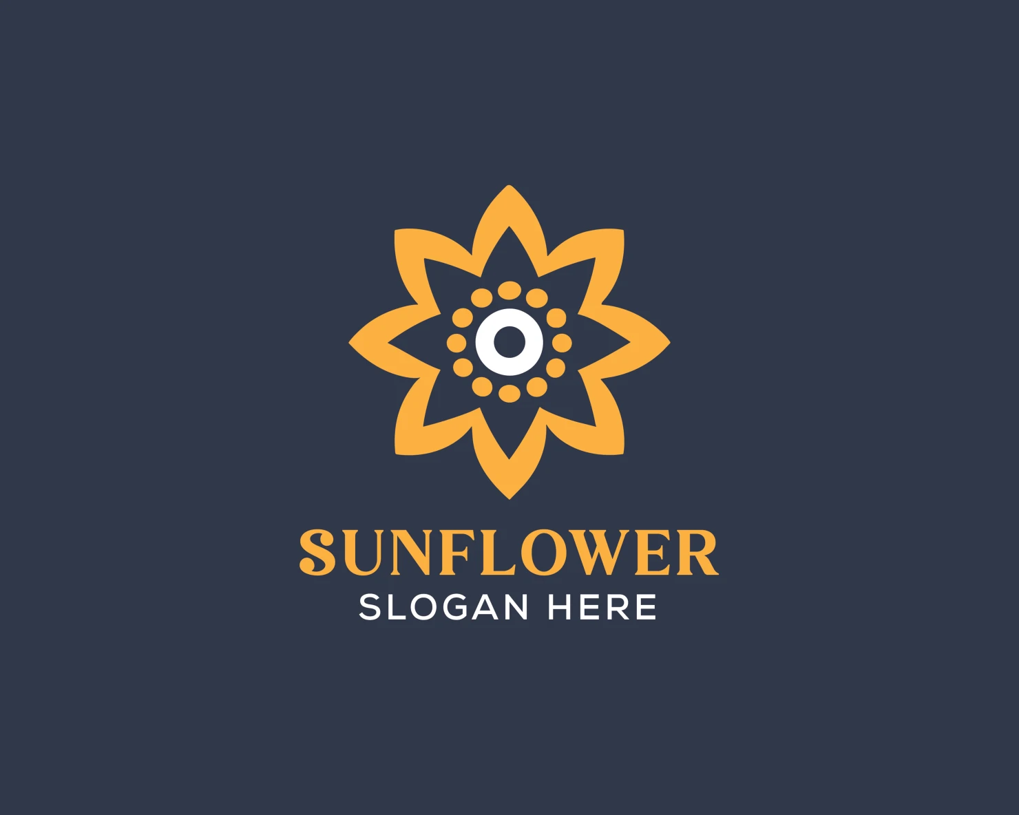 Sunflower customizable logo set design #37439