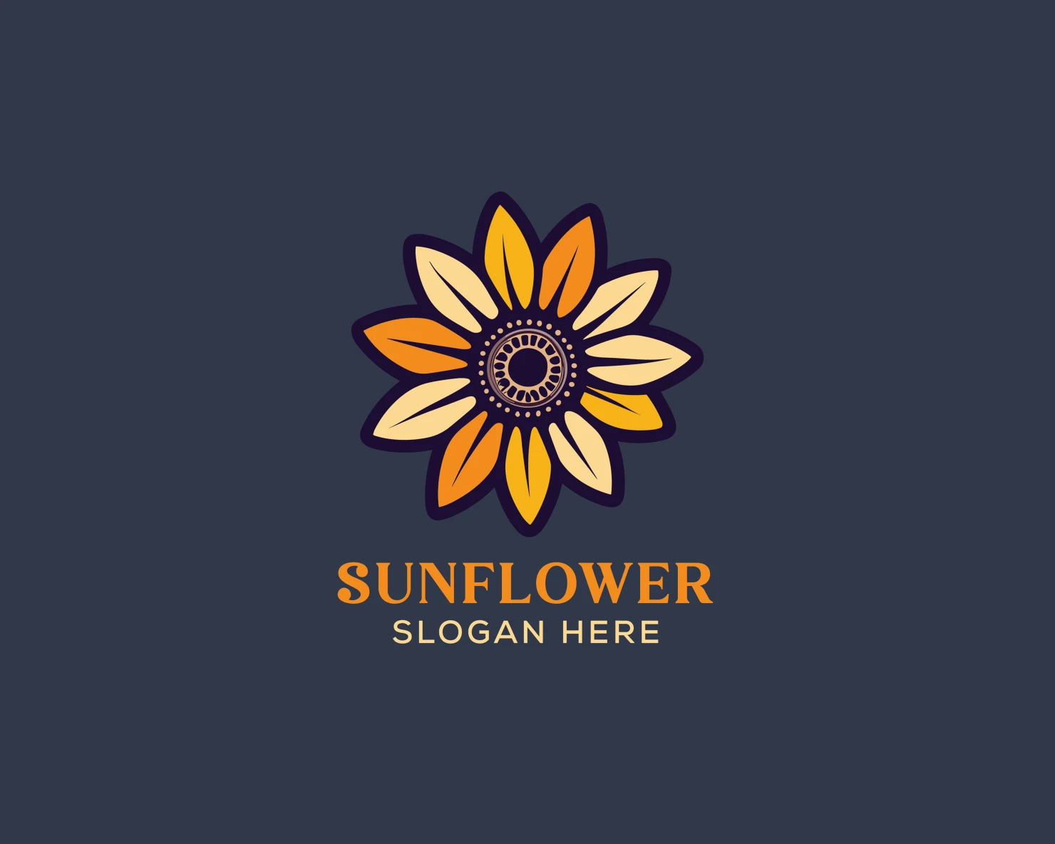 Sunflower customizable logo set design #37441