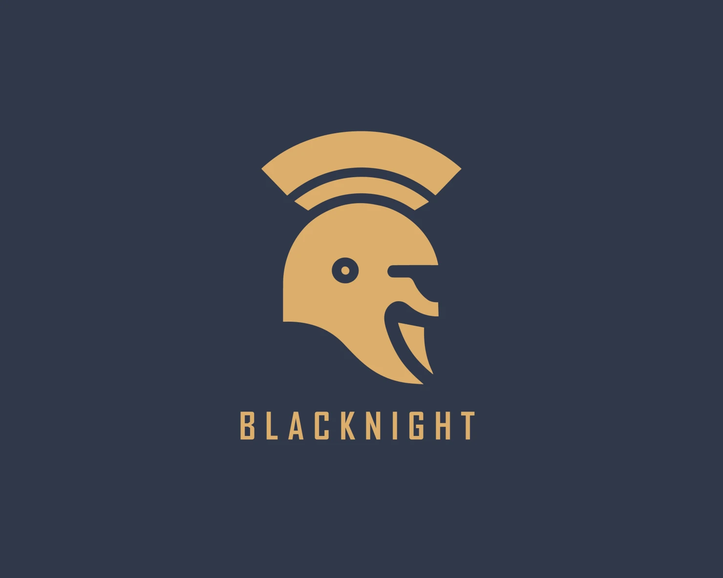 Black night customizable logo set design #37448