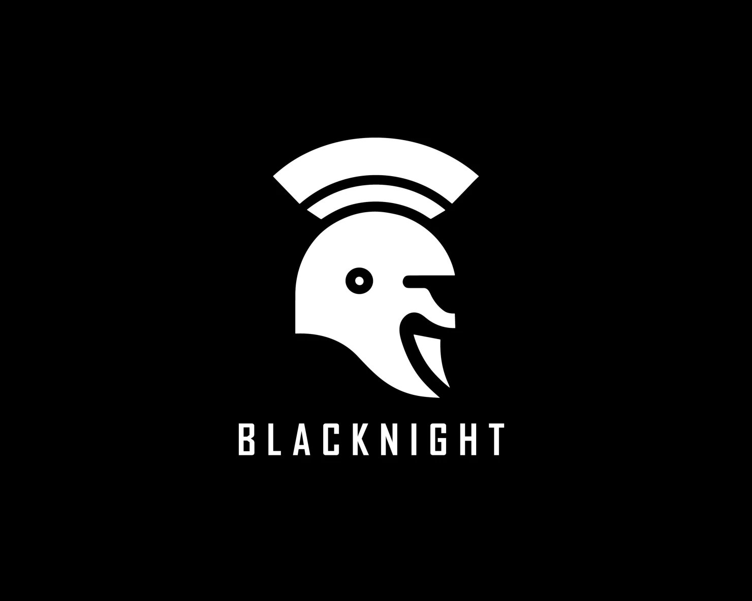 Black night customizable logo set design #37449
