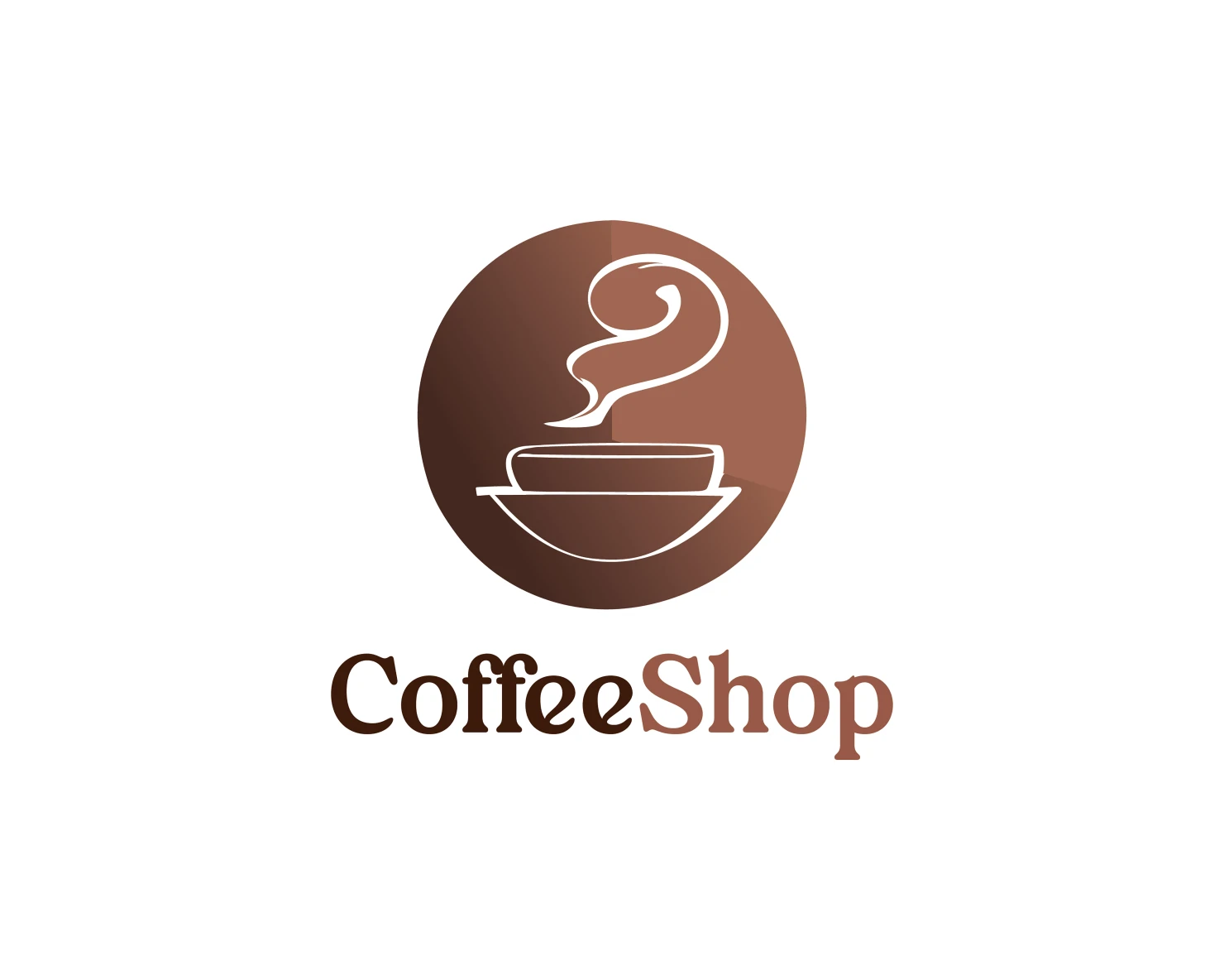 Coffee shop customizable logo set design #37456