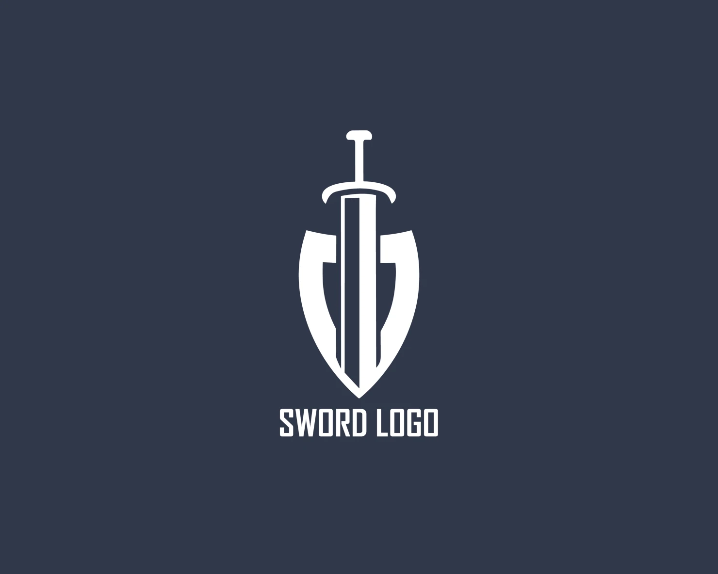 Sword customizable logo set design #37461