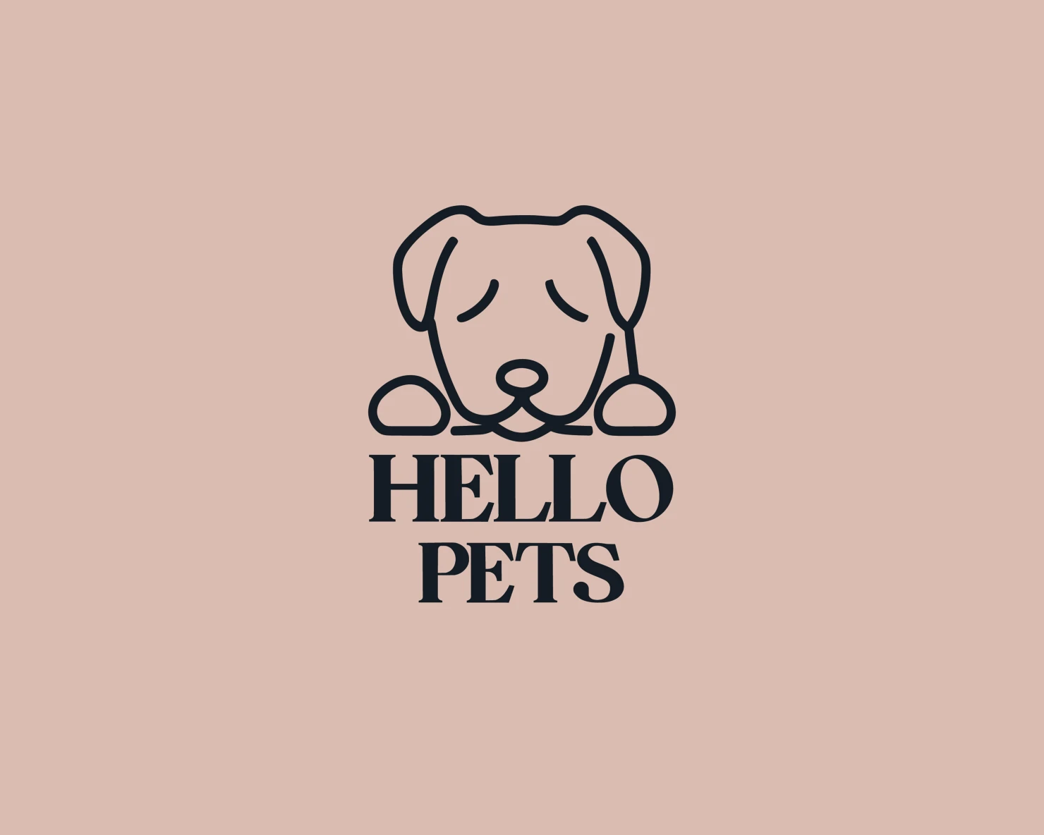 Hello pet customizable logo set design #37467