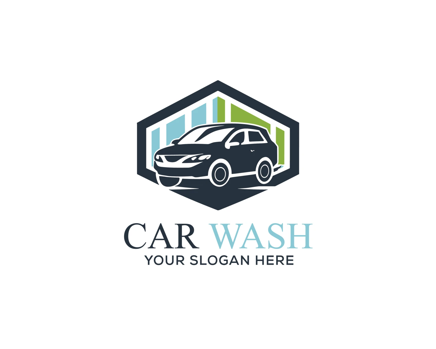 Car wash customizable logo set design #37471