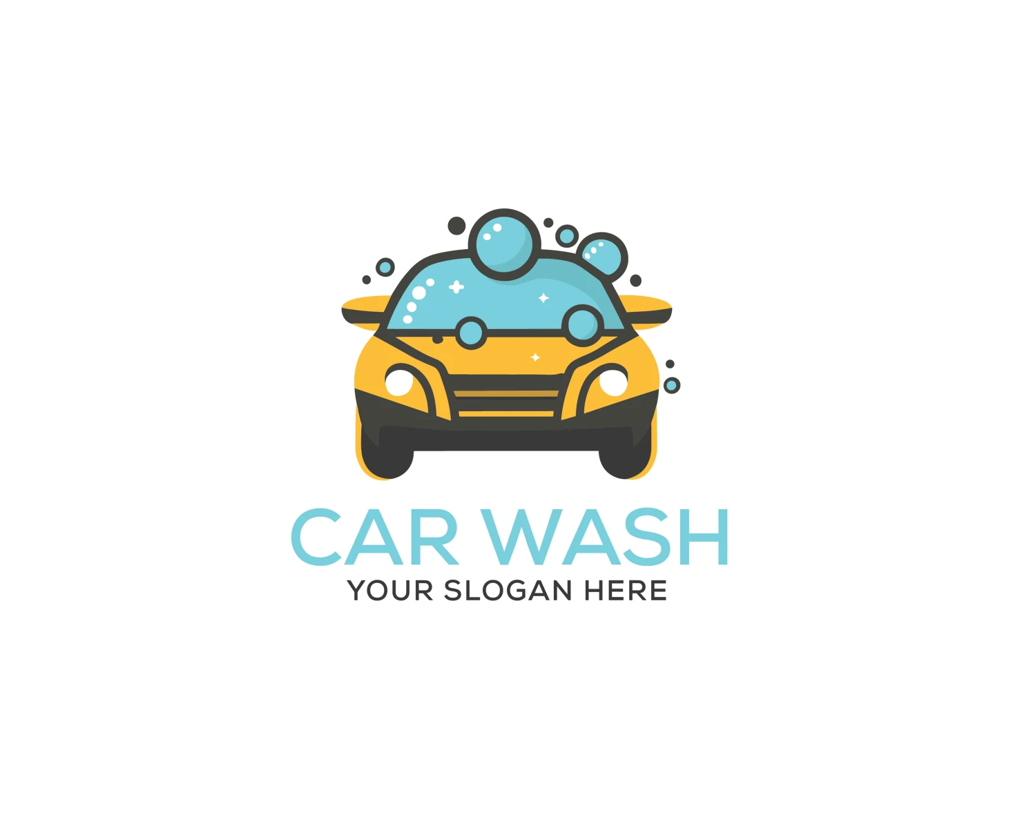 Car wash customizable logo set design #37474