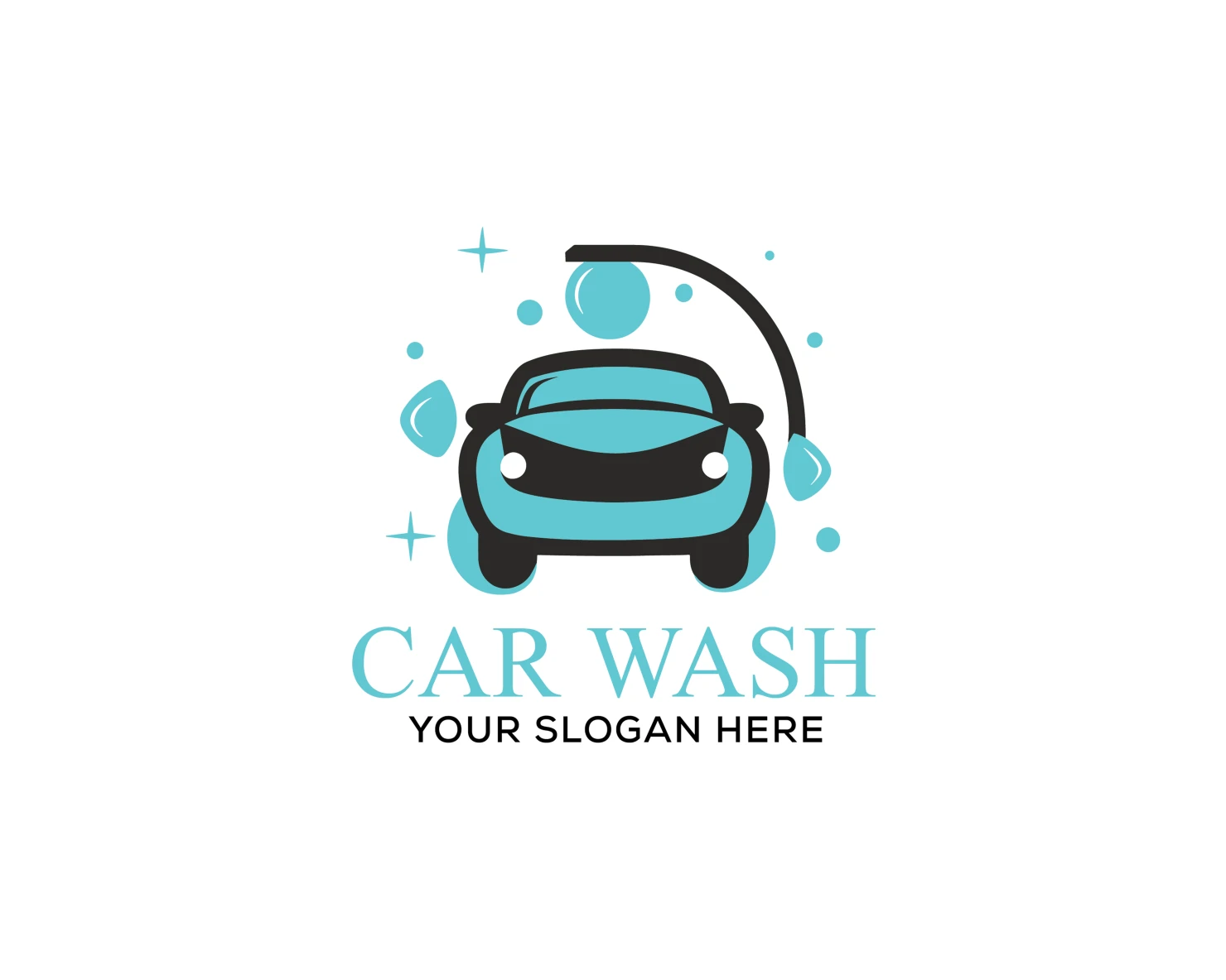 Car wash customizable logo set design #37477