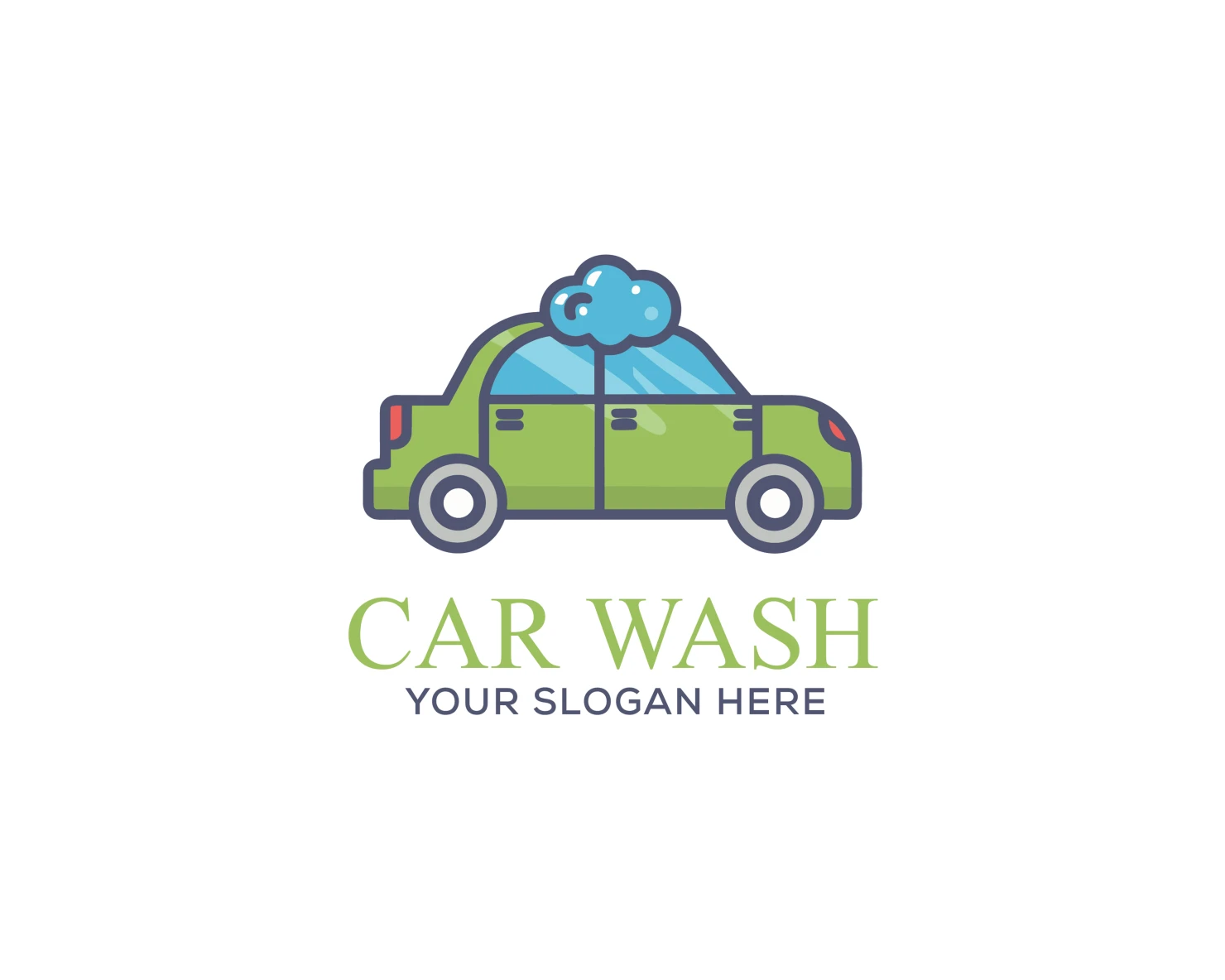 Car wash customizable logo set design #37480