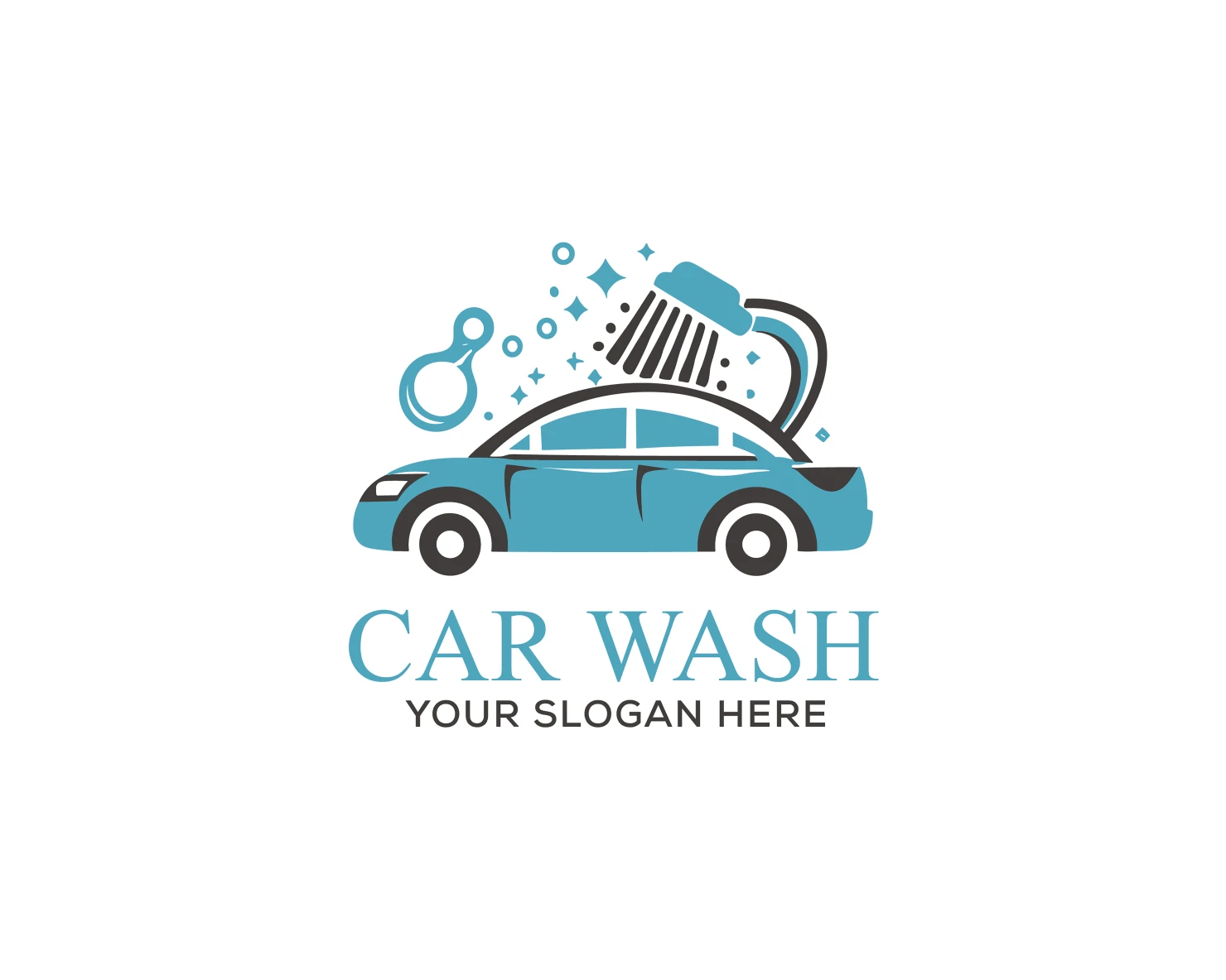 Car wash customizable logo set design #37482
