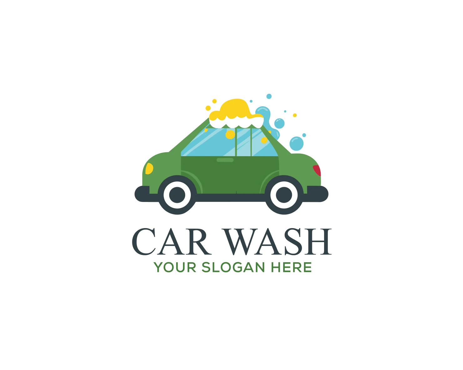 Car wash customizable logo set design #37485