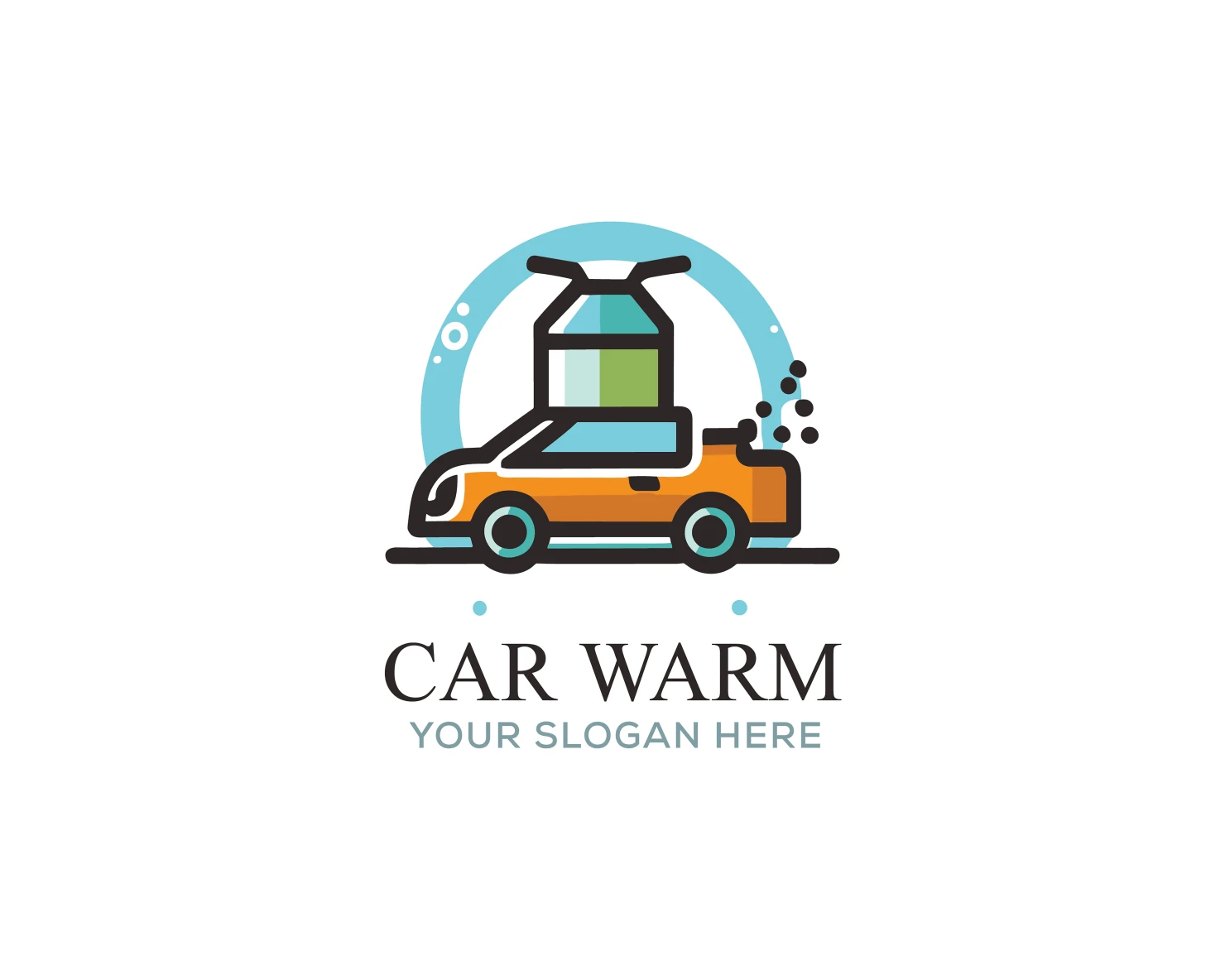 Car wash customizable logo set design #37491