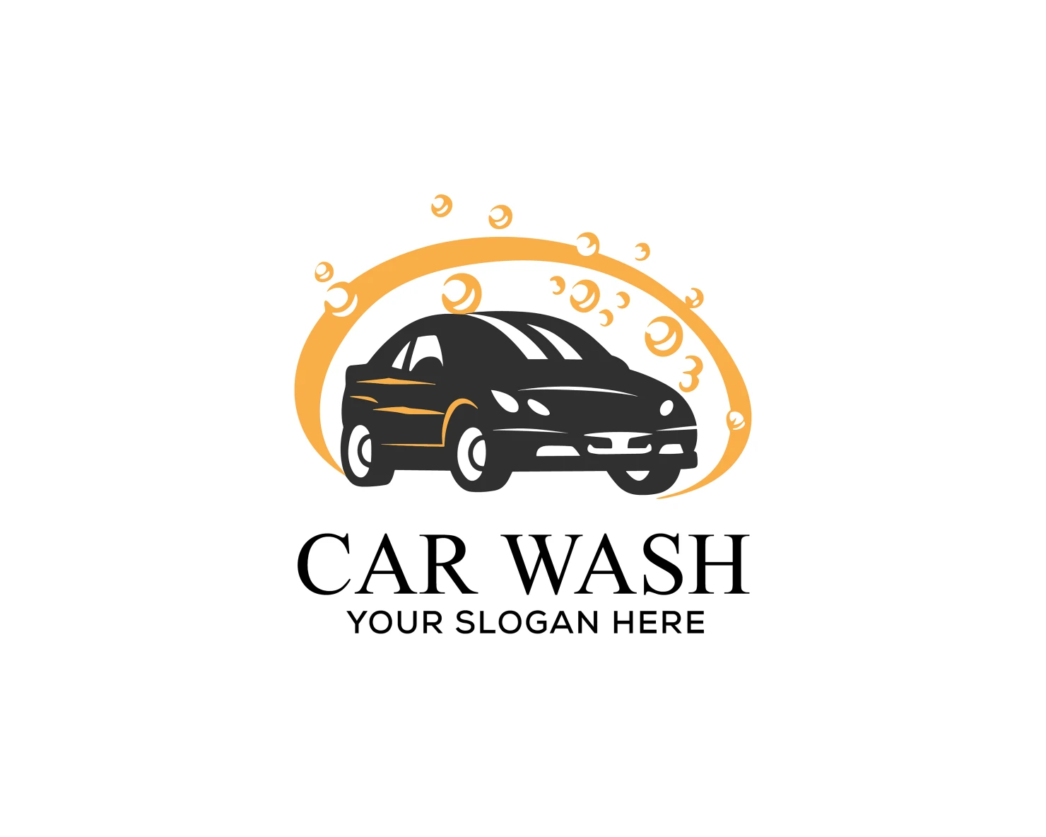 Car wash customizable logo set design #37494